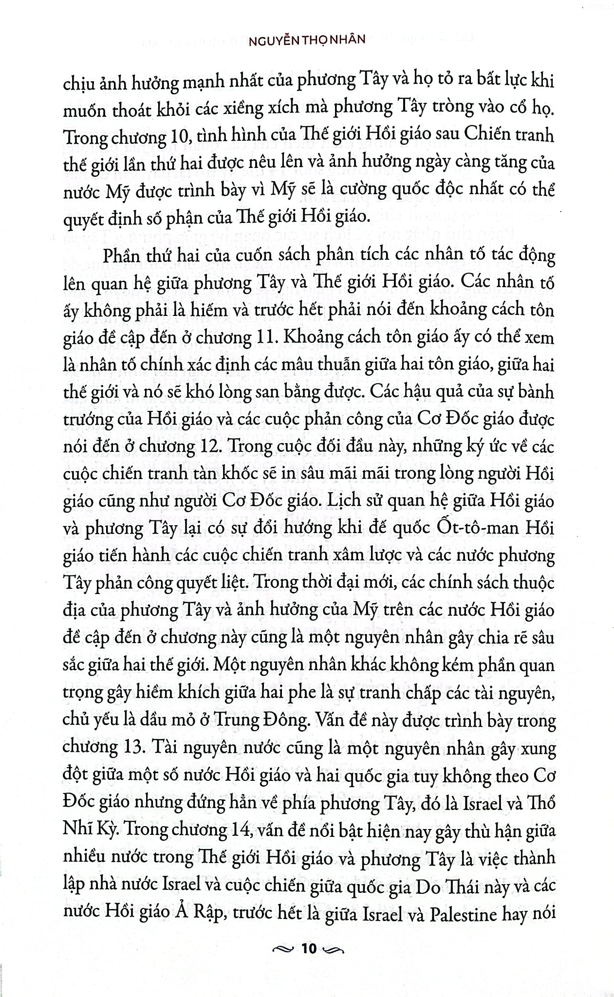 Lịch Sử Các Quan Hệ Giữa Phương Tây Và Thế Giới Hồi Giáo - Nguyễn Thọ Nhân