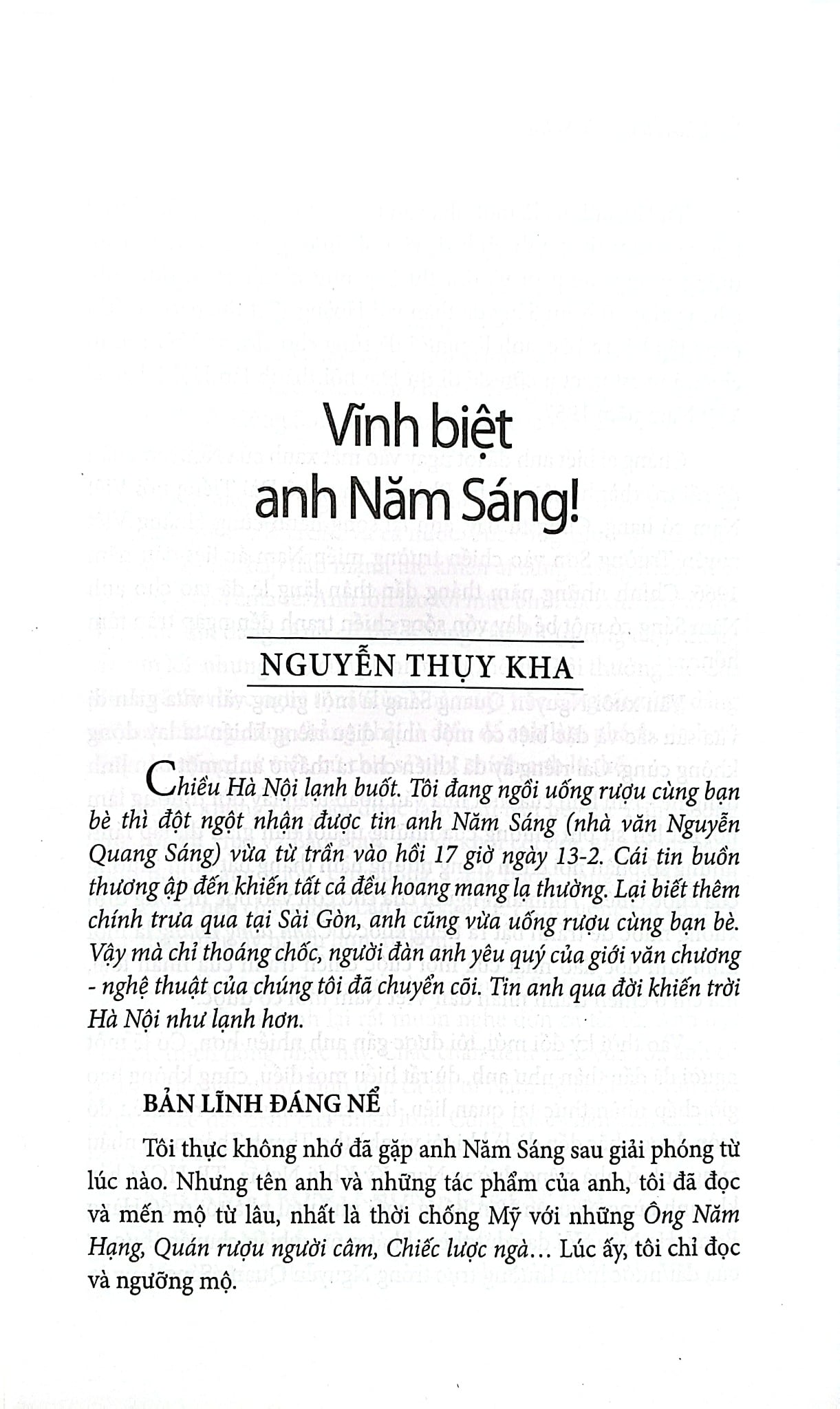Văn Và Đời - Nguyễn Quang Sáng