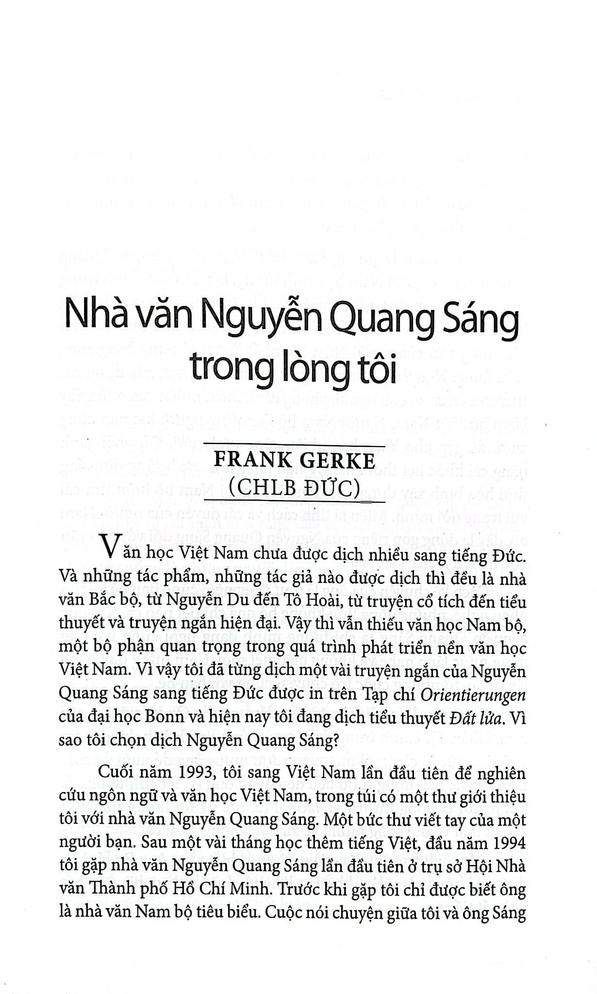 Văn Và Đời - Nguyễn Quang Sáng