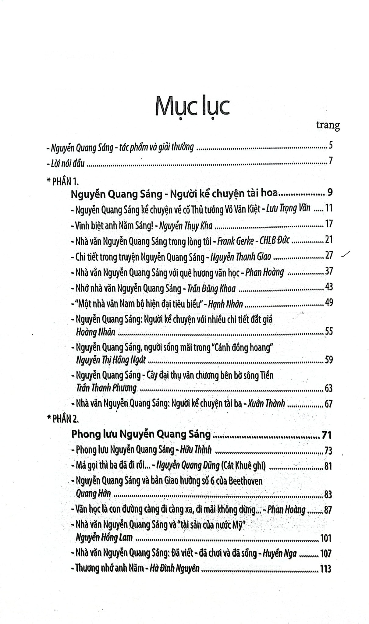 Văn Và Đời - Nguyễn Quang Sáng