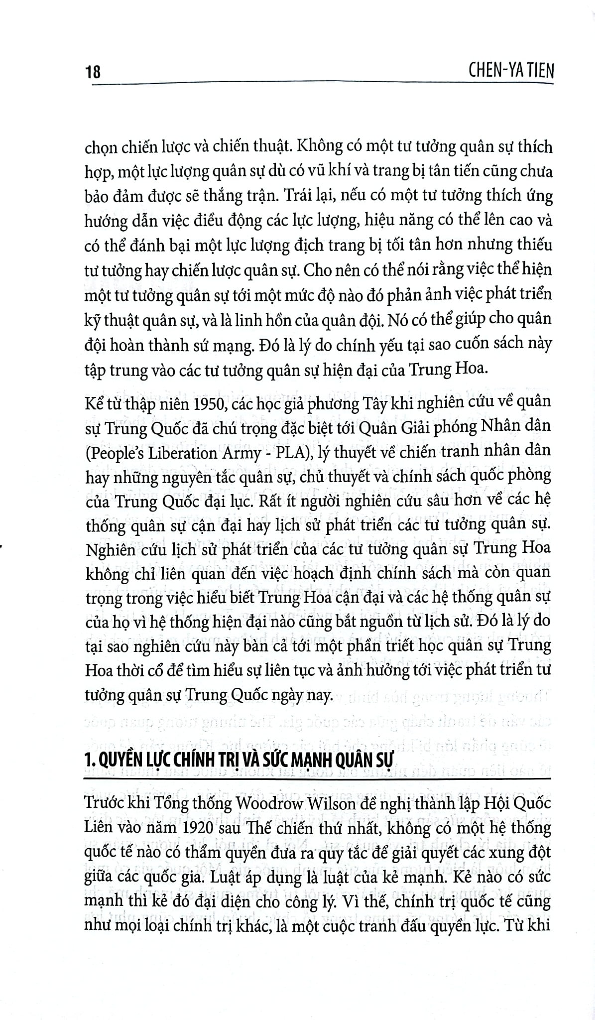 Lý Thuyết Quân Sự Trung Hoa Xưa Và Nay - Chen-Ya Tien