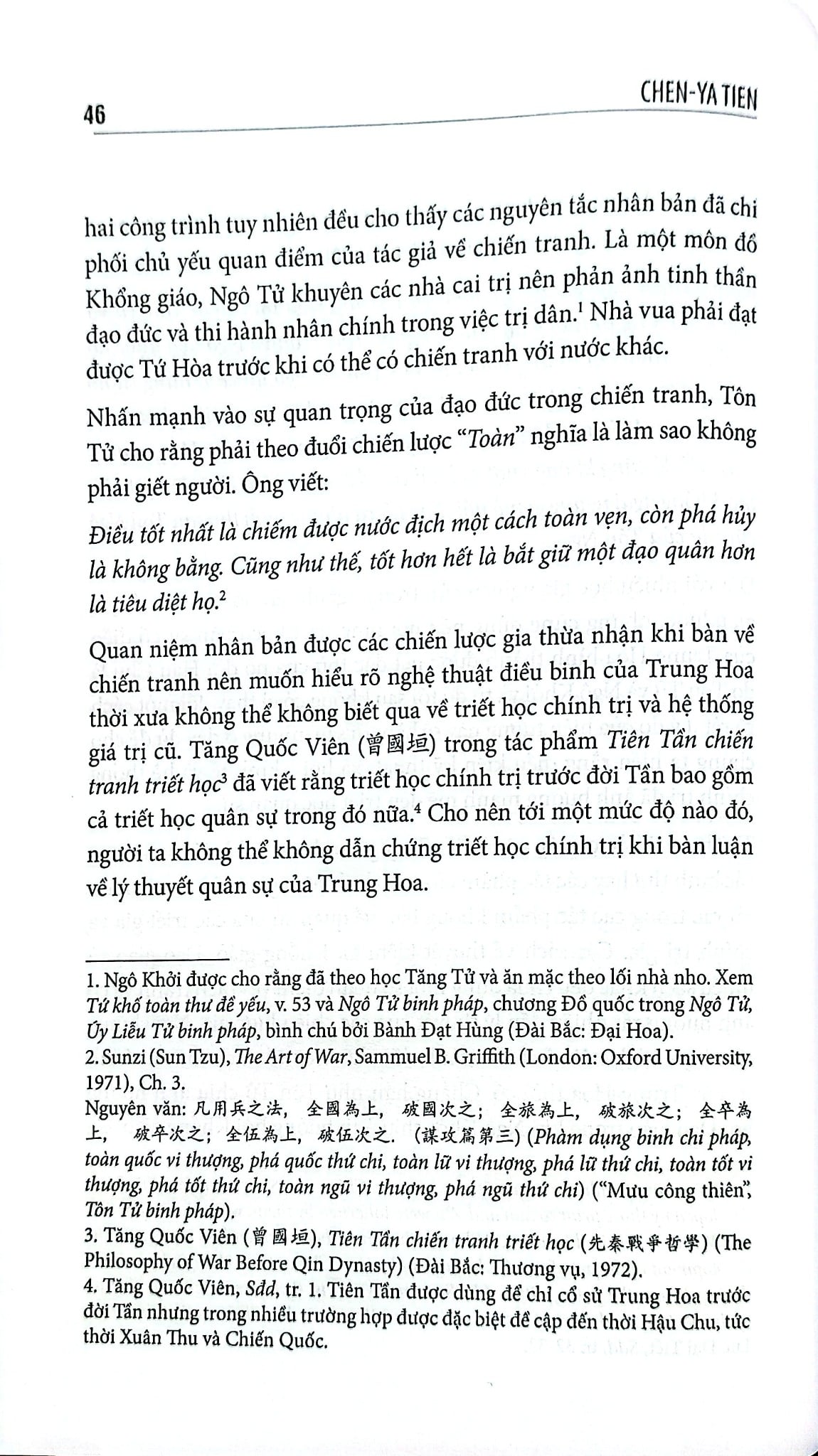 Lý Thuyết Quân Sự Trung Hoa Xưa Và Nay - Chen-Ya Tien