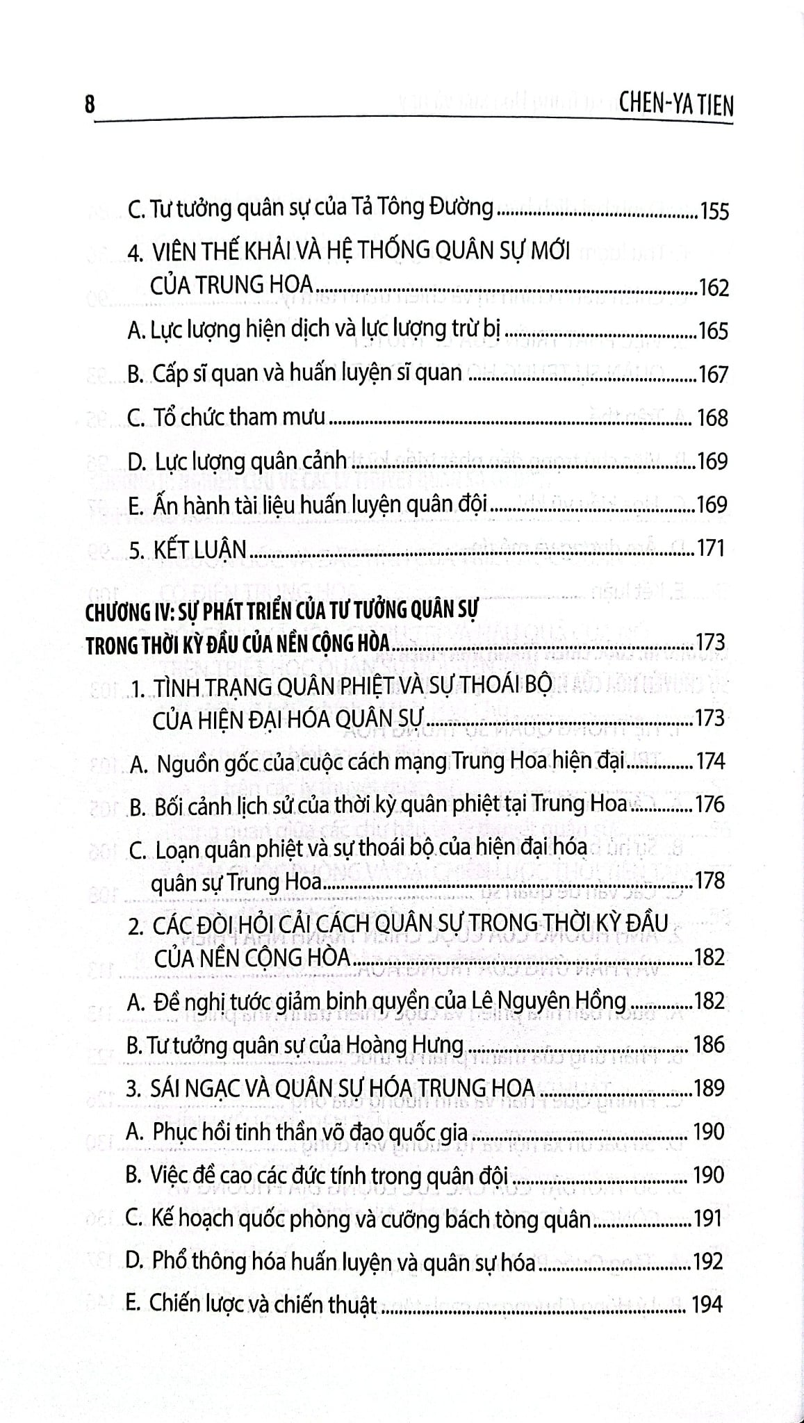 Lý Thuyết Quân Sự Trung Hoa Xưa Và Nay - Chen-Ya Tien