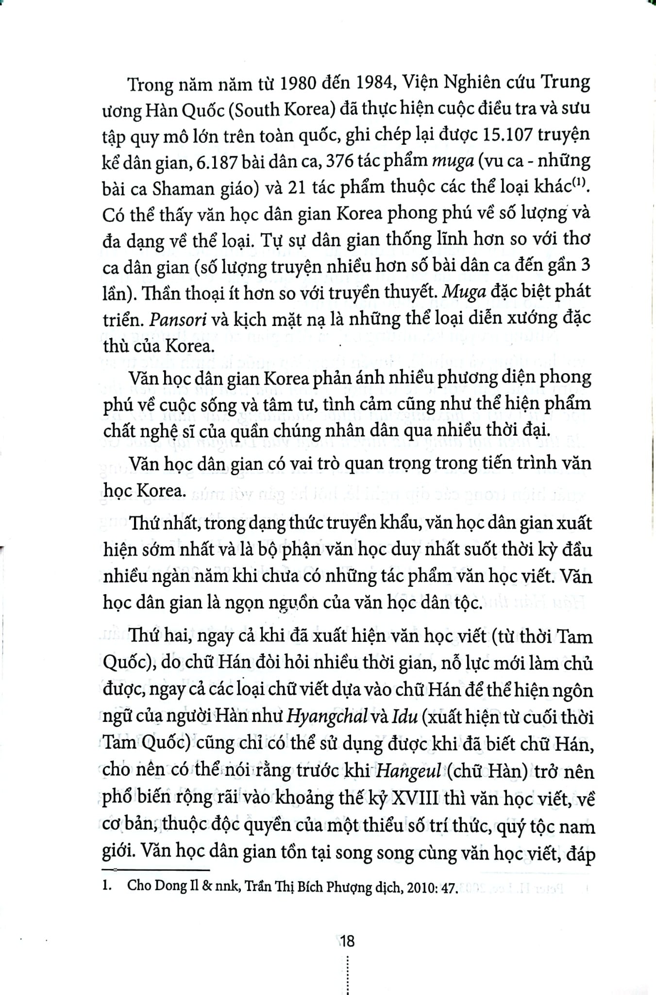 Hợp Tuyển Văn Học Dân Gian Hàn Quốc - Phan Thị Thu Hiền