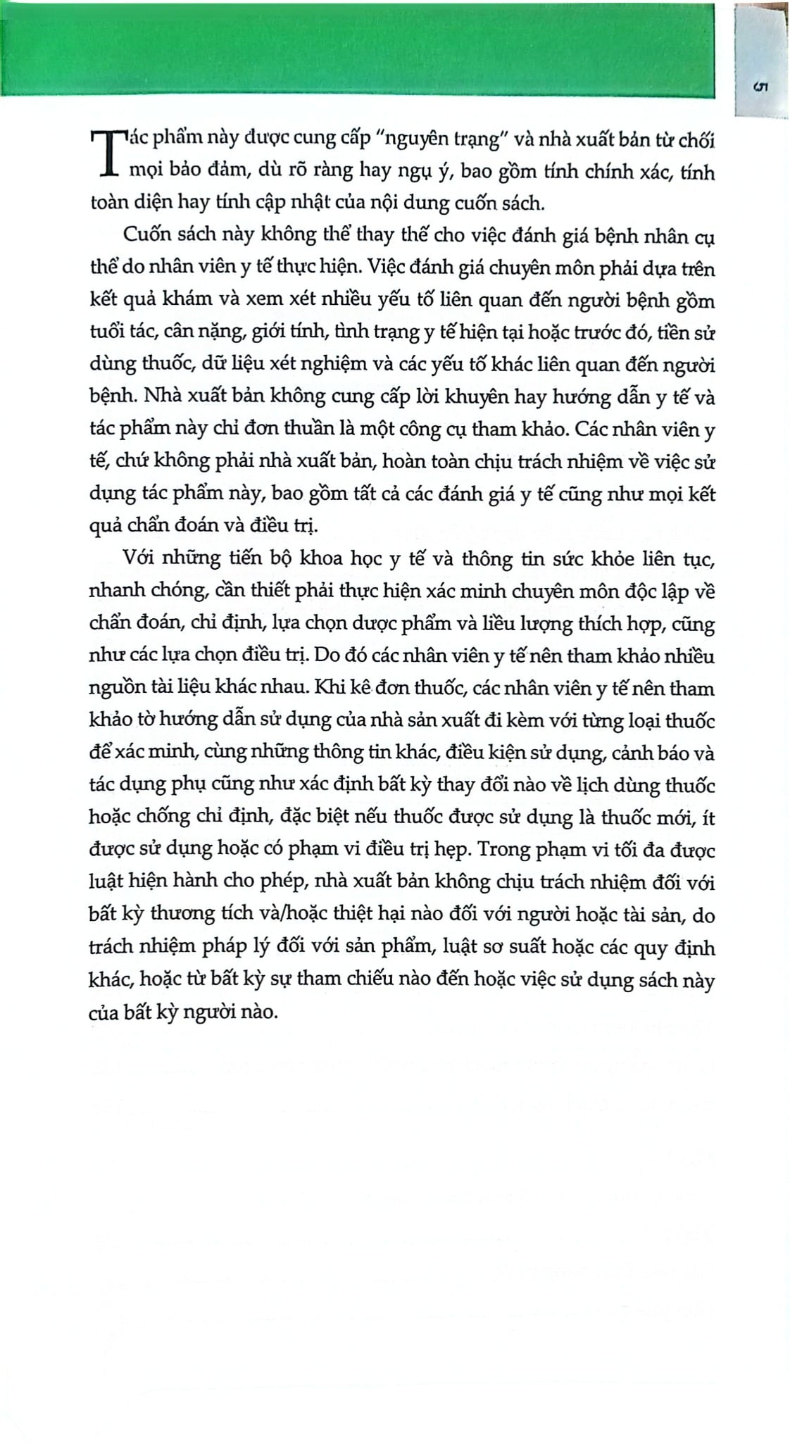 Pocket Medicine - Sổ Tay Nội Khoa - Marc S. Sabatine