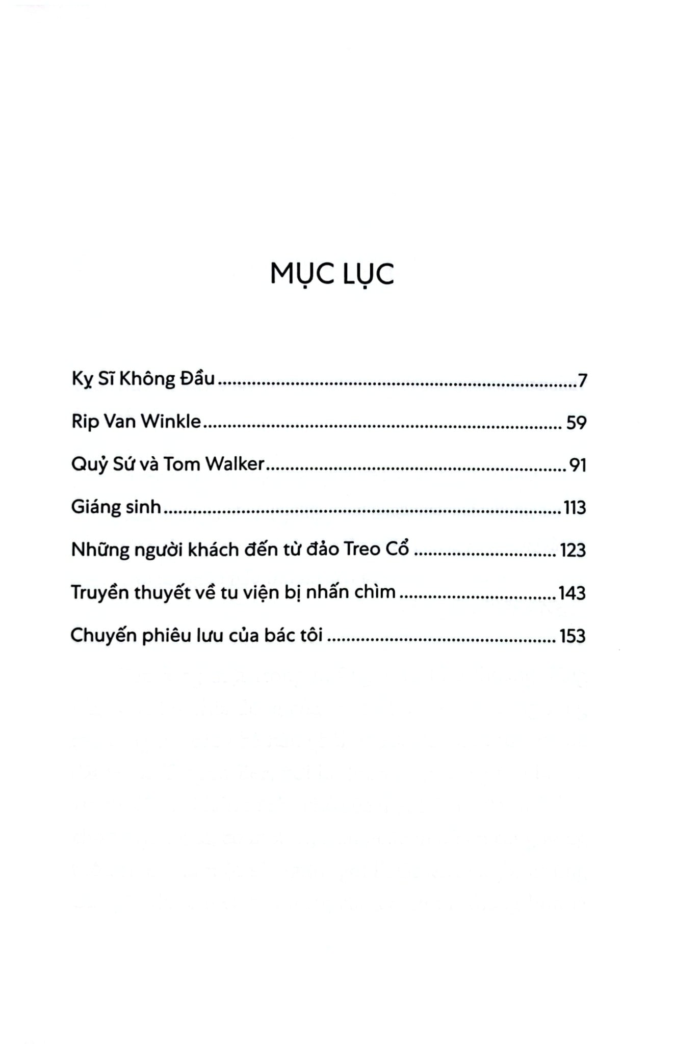 Kỵ Sỹ Không Đầu - Washington Irving