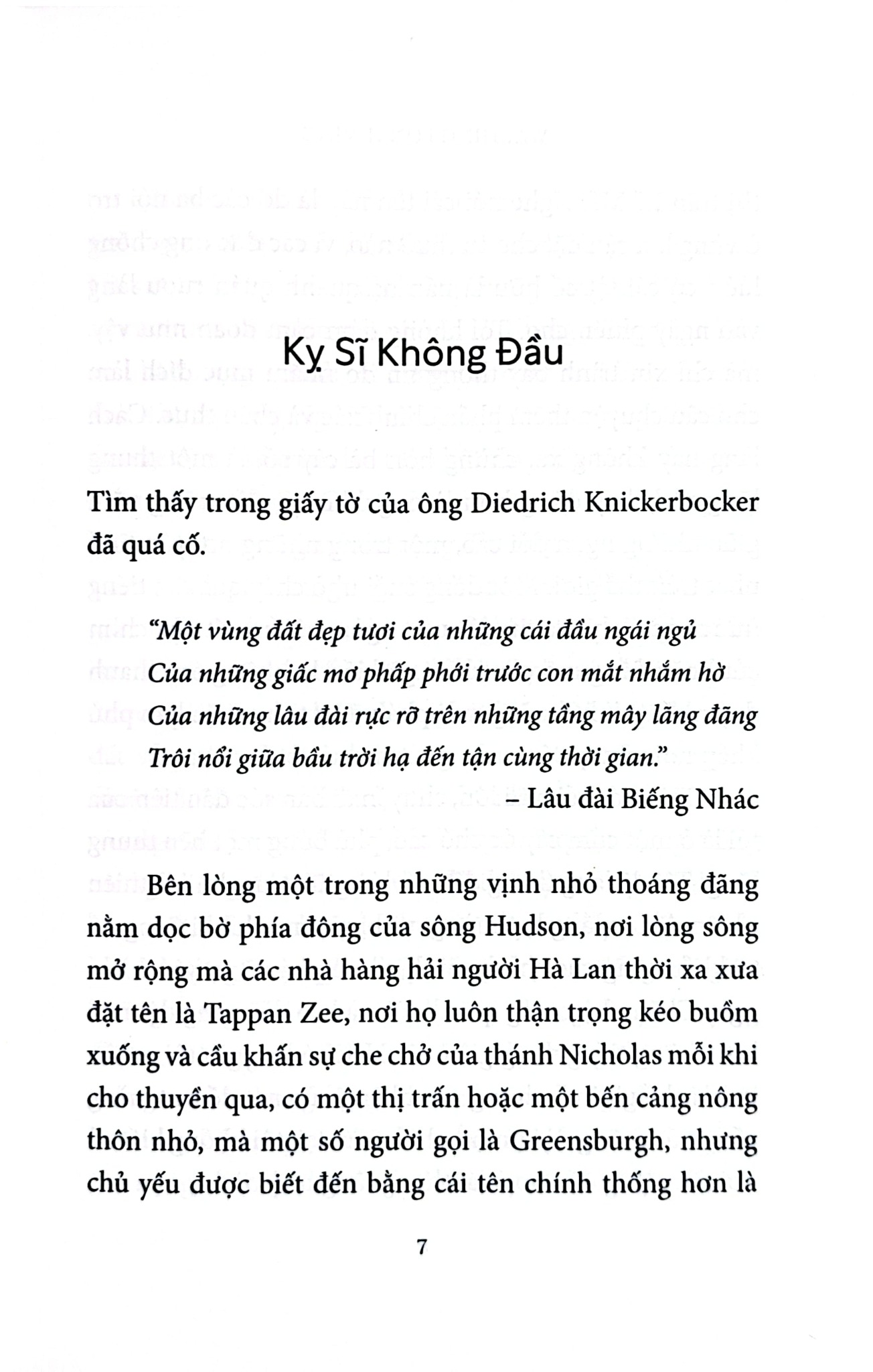 Kỵ Sỹ Không Đầu - Washington Irving