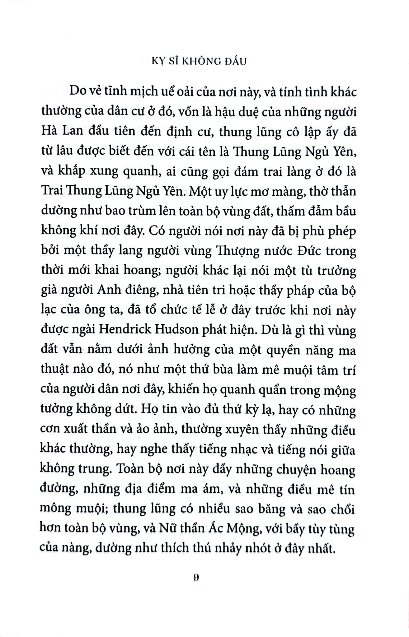 Kỵ Sỹ Không Đầu - Washington Irving