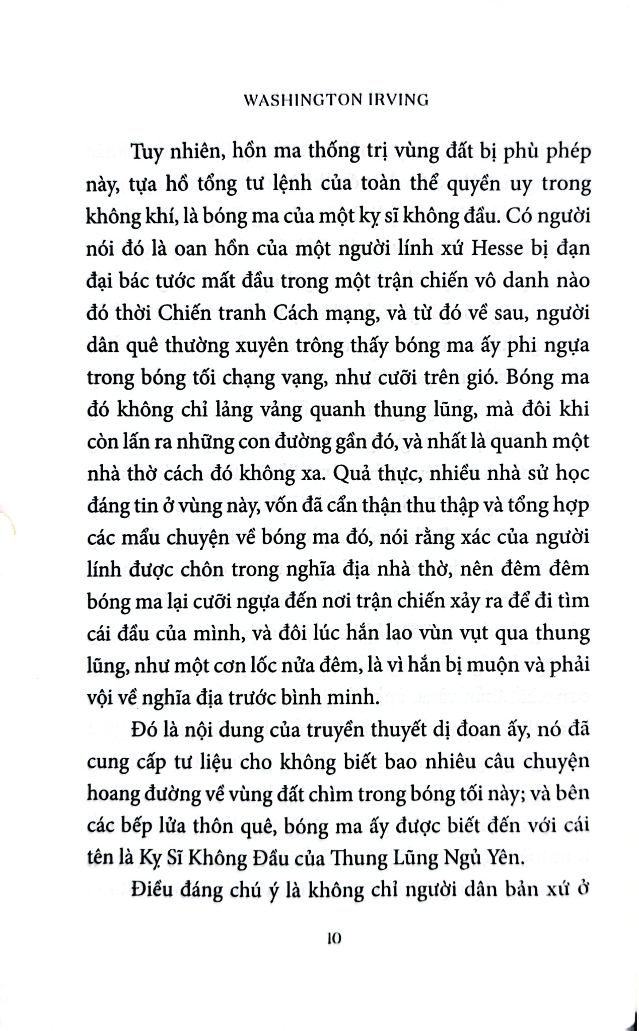 Kỵ Sỹ Không Đầu - Washington Irving