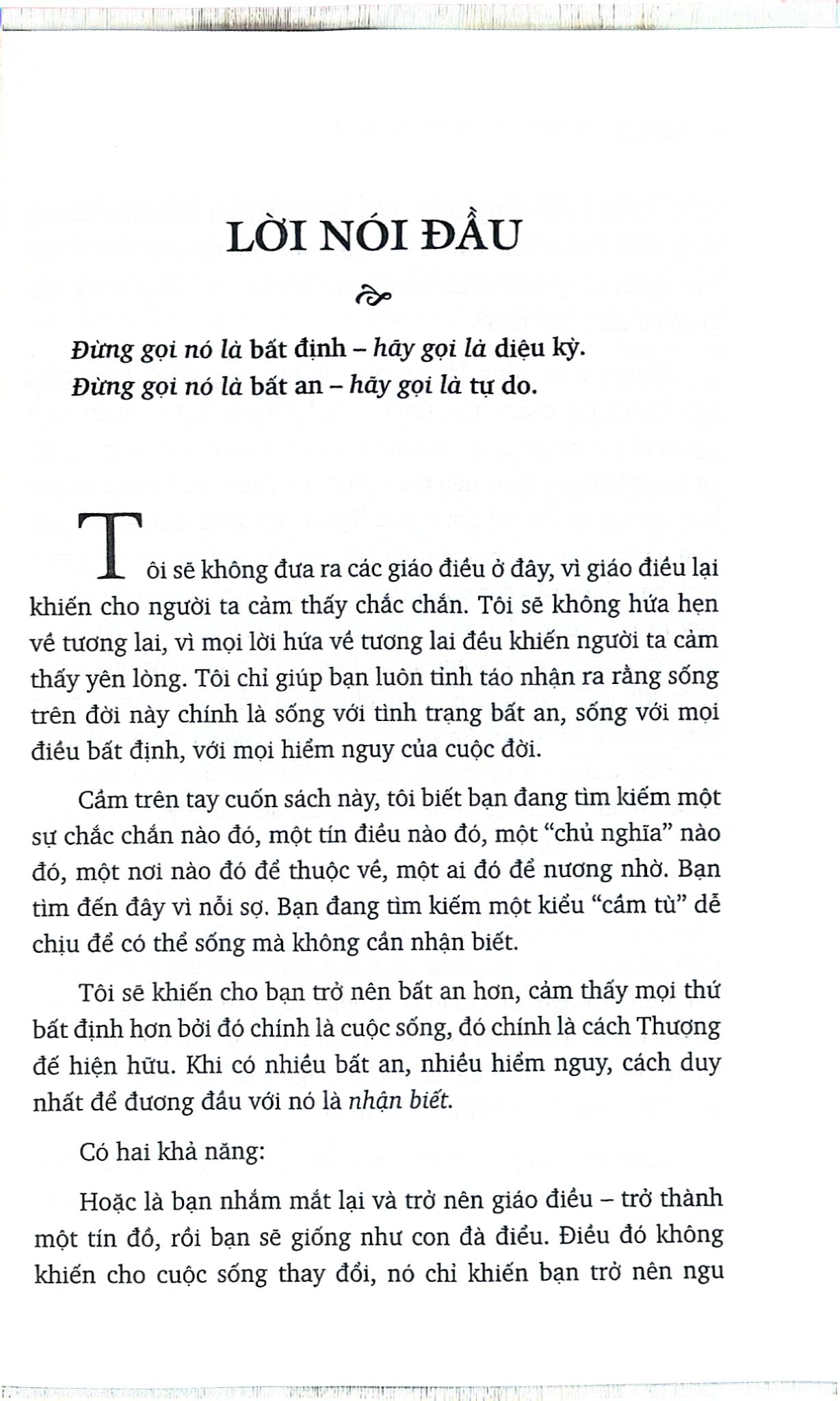 Can Đảm -  OSHO - Là Chính Mình Trong Thế Giới Hiểm Nguy
