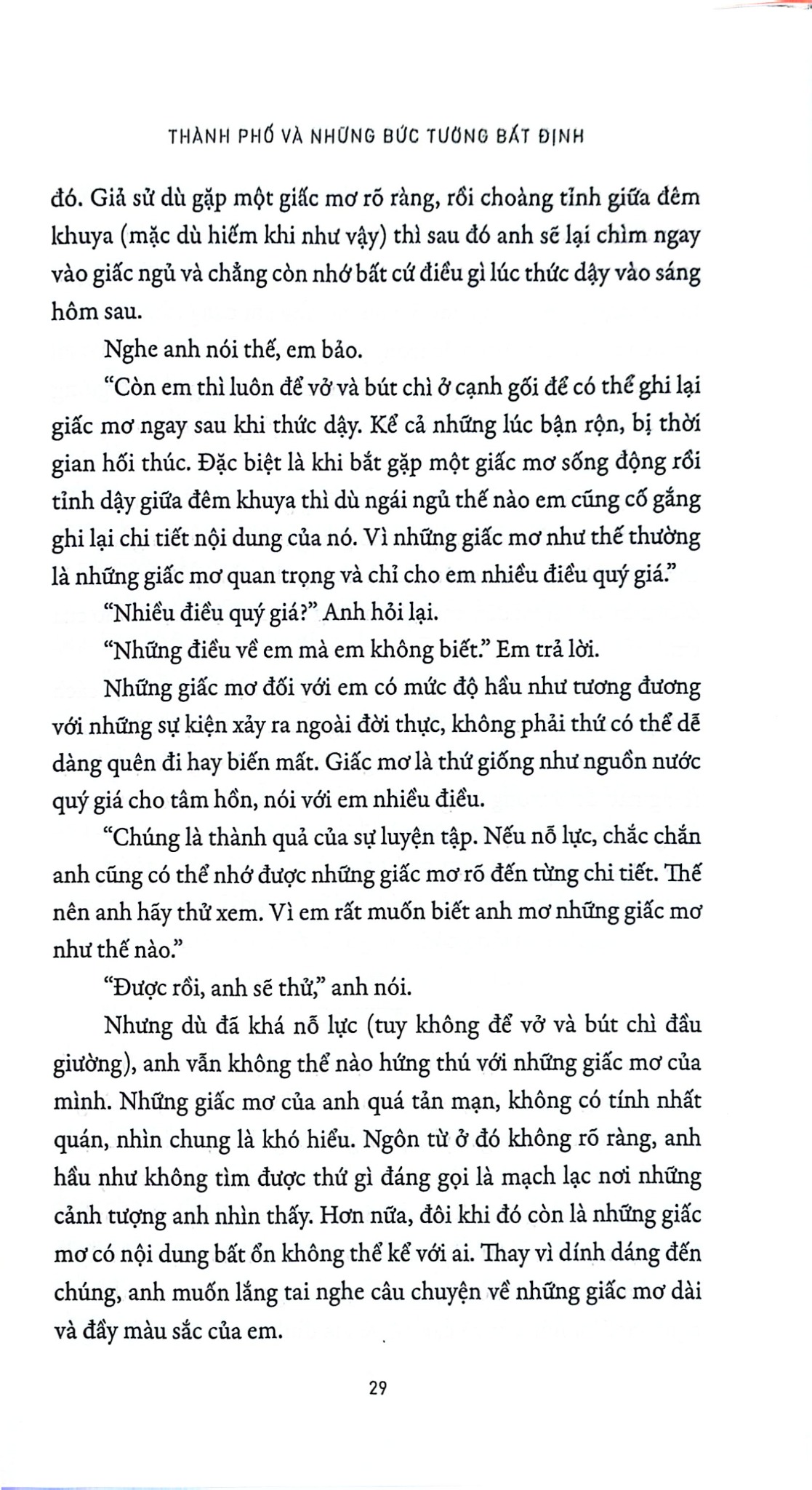 Thành Phố Và Những Bức Tường Bất Định - Haruki Murakami