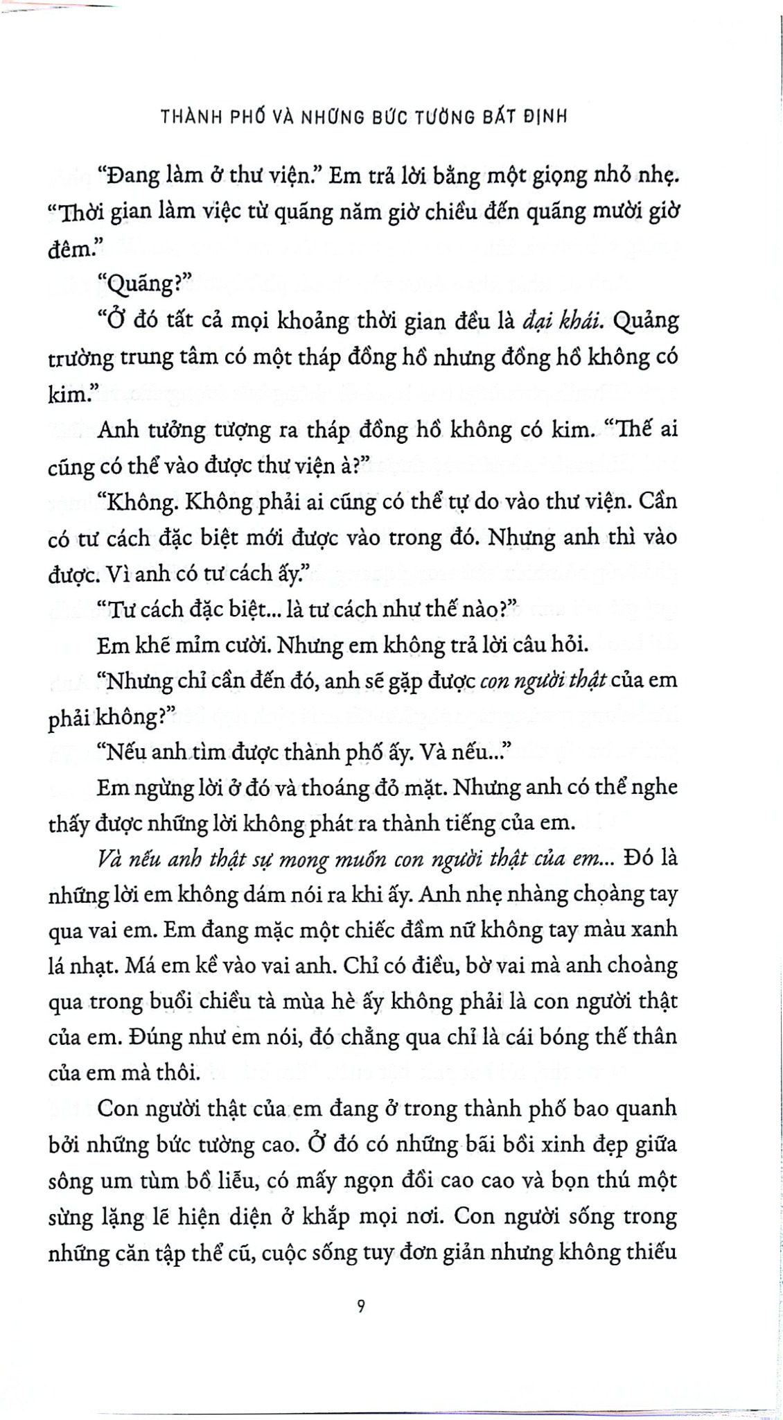 Thành Phố Và Những Bức Tường Bất Định - Haruki Murakami