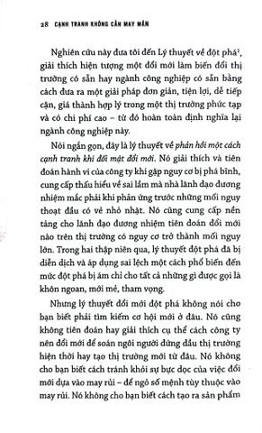  Cạnh Tranh Không Cần May Mắn - Câu Chuyện Về Đổi Mới Và Chọn Lựa Của Khách Hàng - Clayton M Christensen, Taddy Hall, Karen Dillon, David S Duncan 