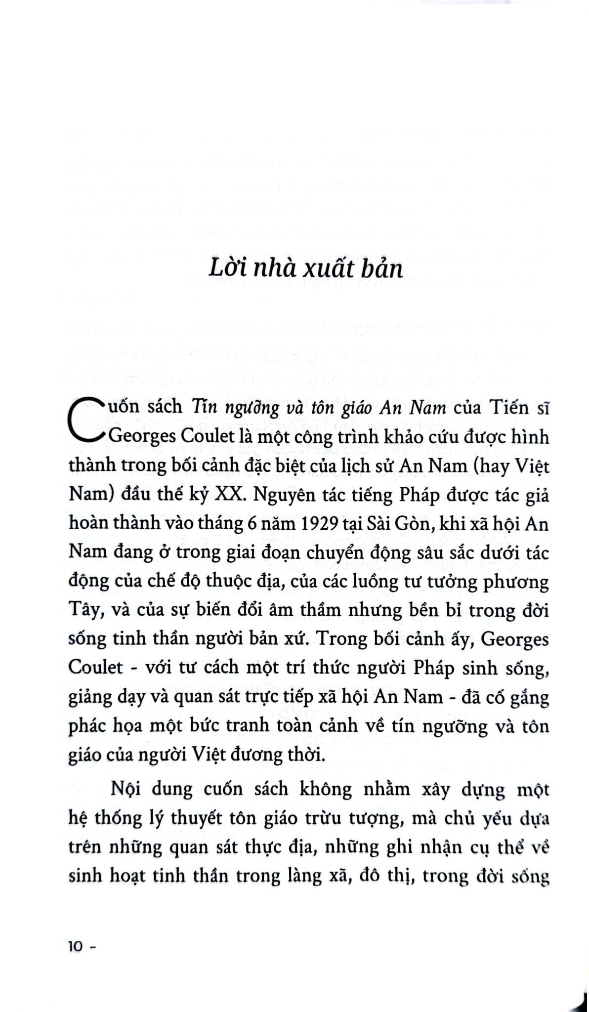Tín Ngưỡng Và Tôn Giáo An Nam - Georges Coulet