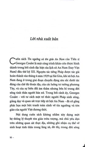  Tín Ngưỡng Và Tôn Giáo An Nam - Georges Coulet 
