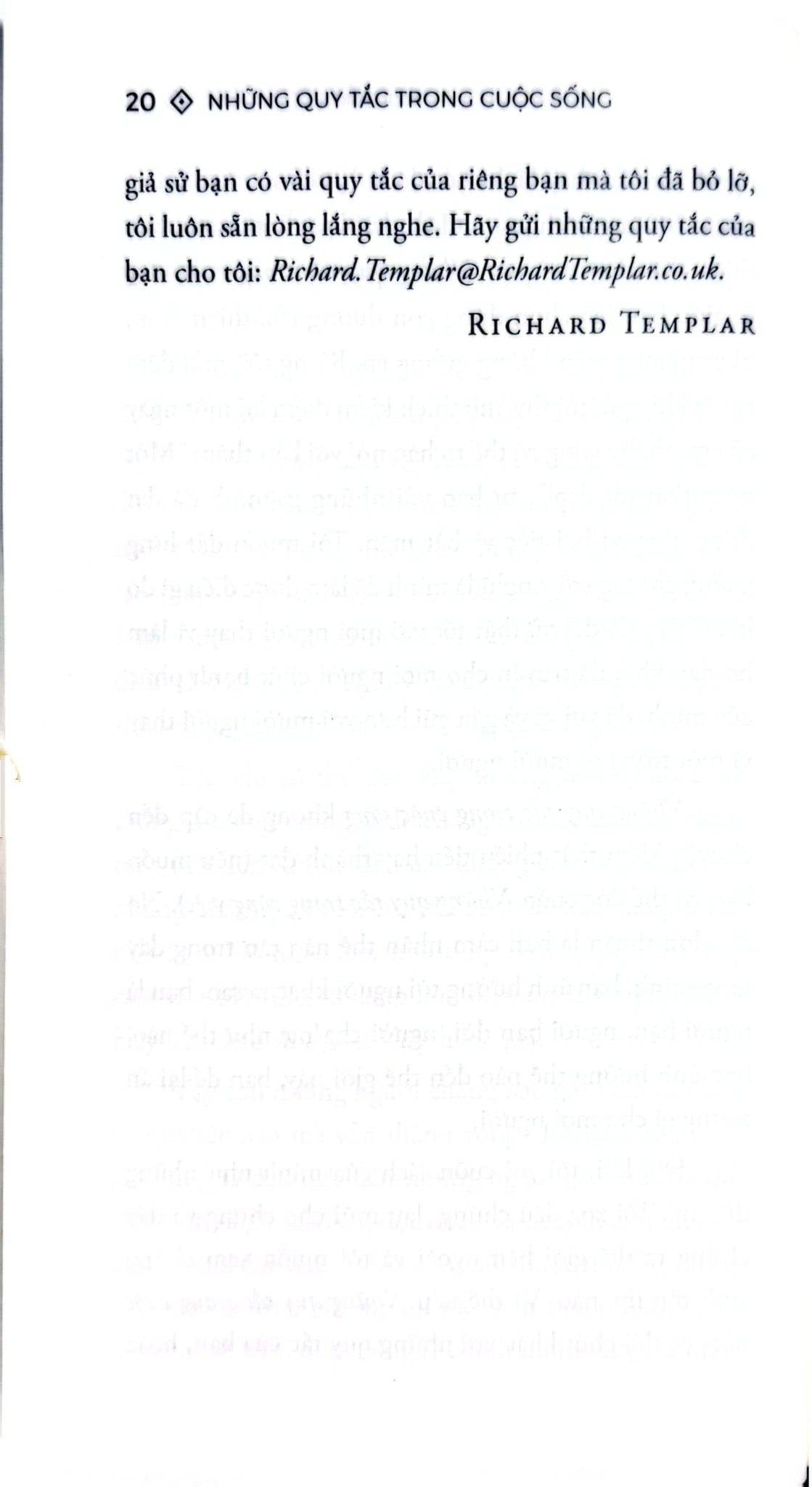 Những Quy Tắc Trong Cuộc Sống - Richard Templar