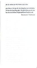 Những Quy Tắc Trong Cuộc Sống - Richard Templar