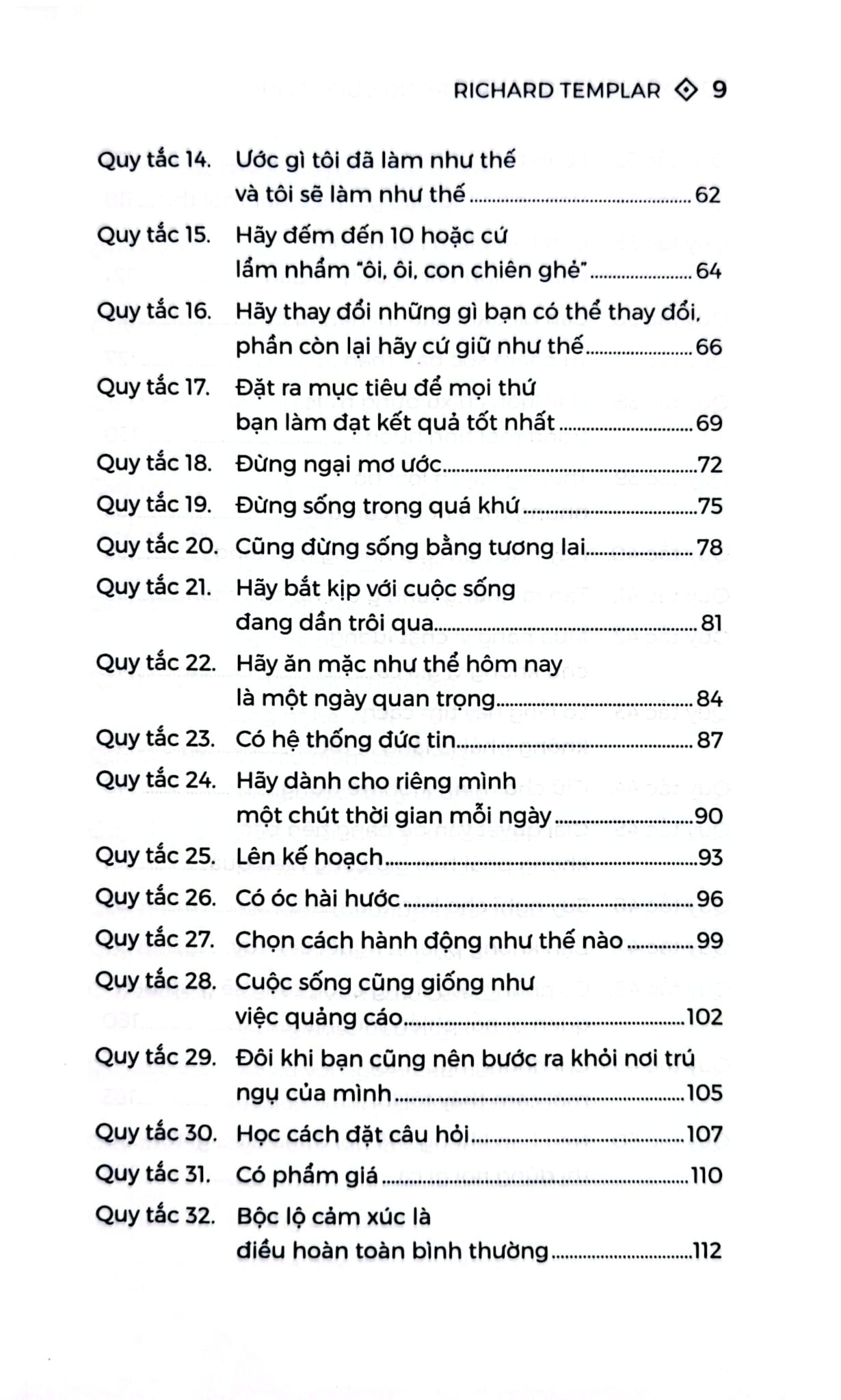 Những Quy Tắc Trong Cuộc Sống - Richard Templar