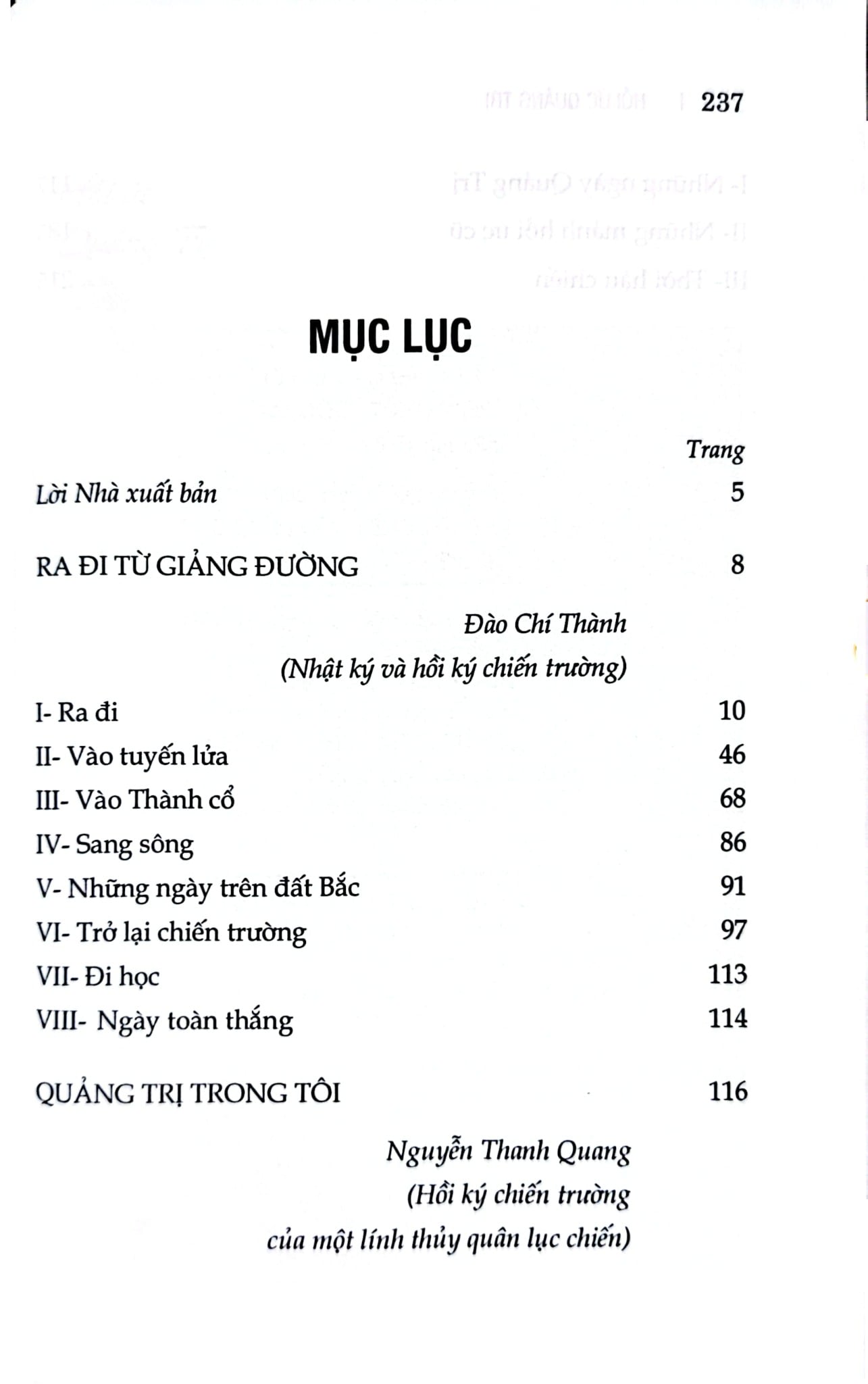 Hồi Ức Quảng Trị - 
Nguyễn Thụy Kha