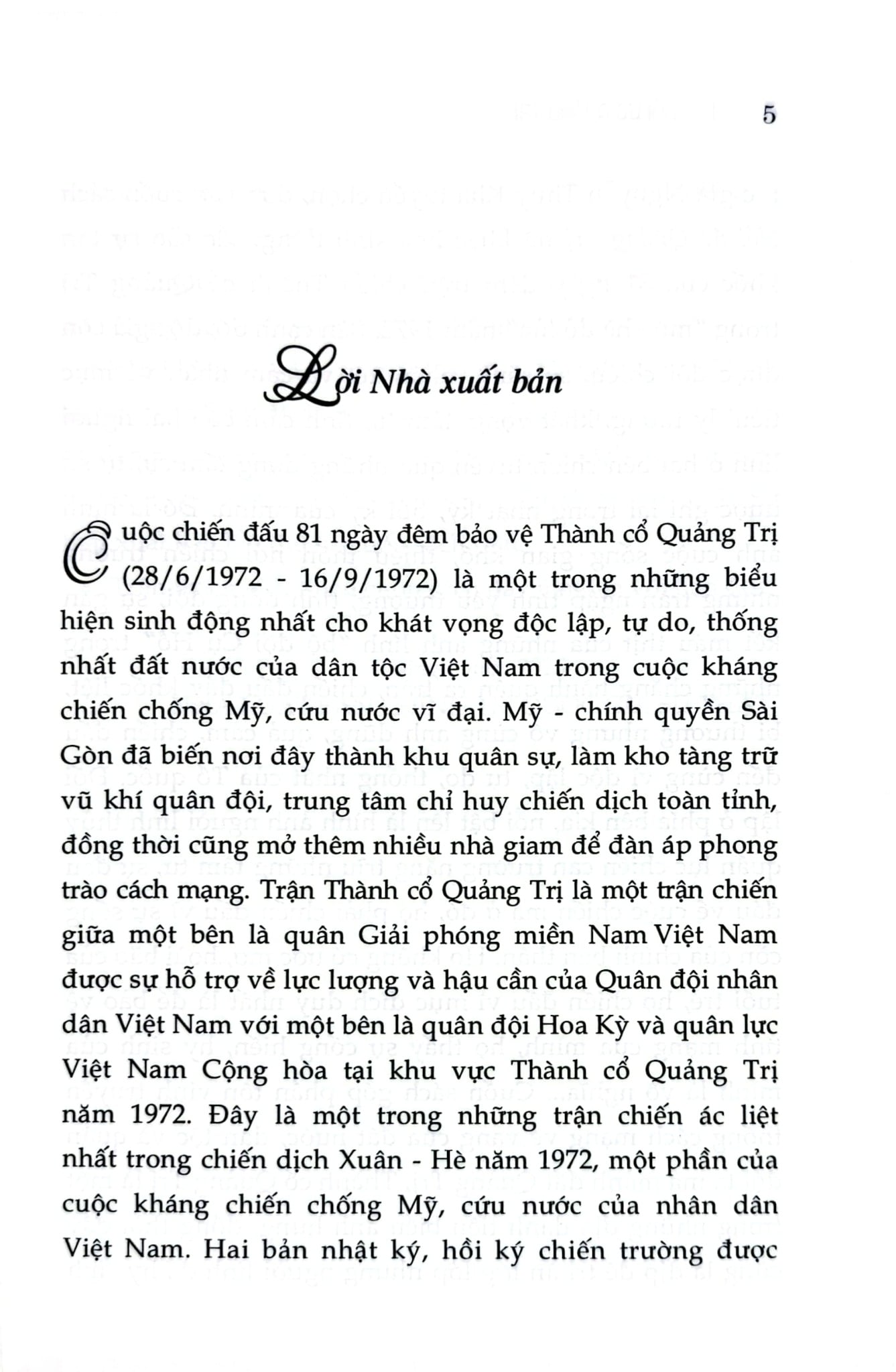 Hồi Ức Quảng Trị - 
Nguyễn Thụy Kha