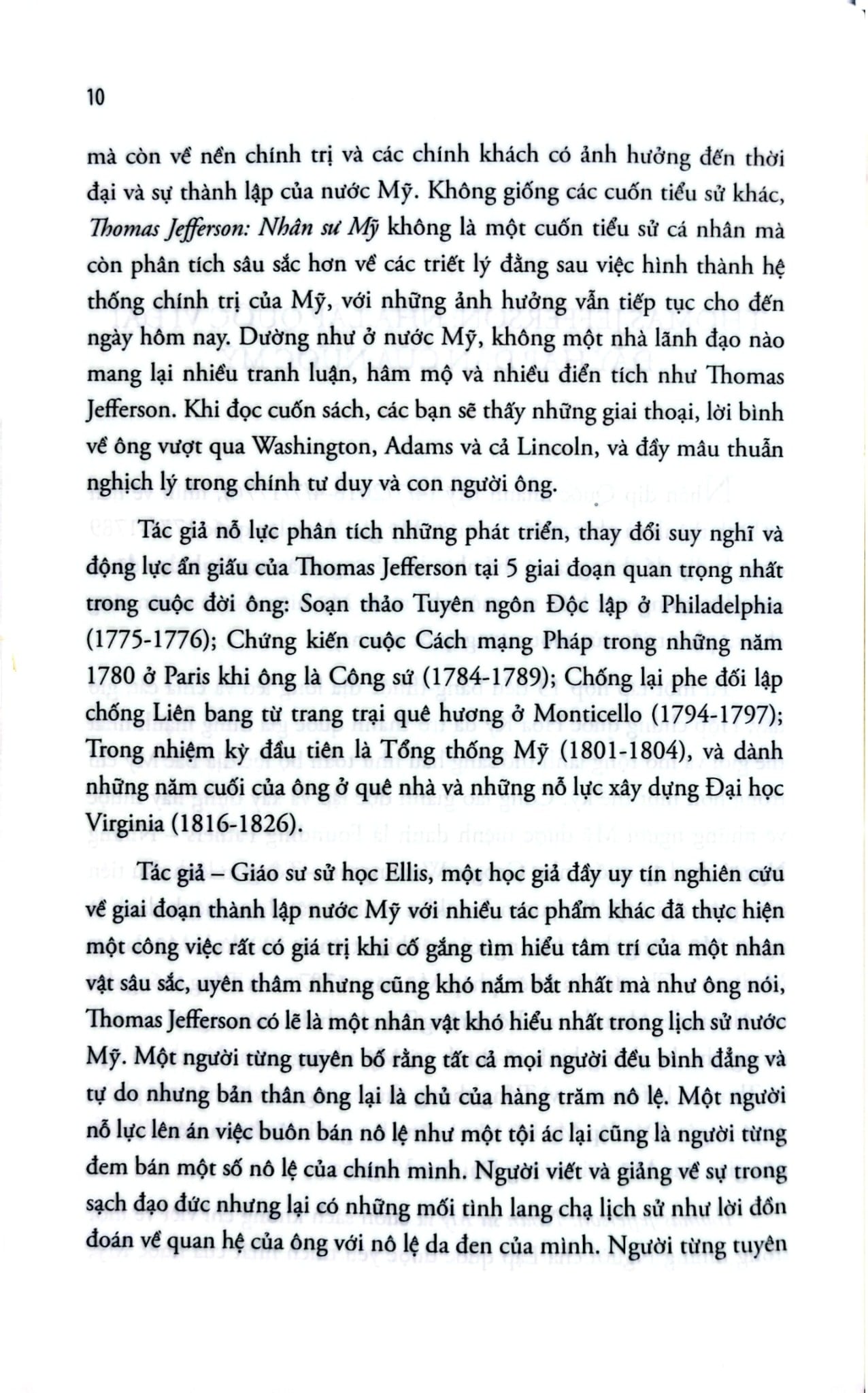 Thomas Jefferson: Nhân Sự Mỹ - Joseph J Ellis