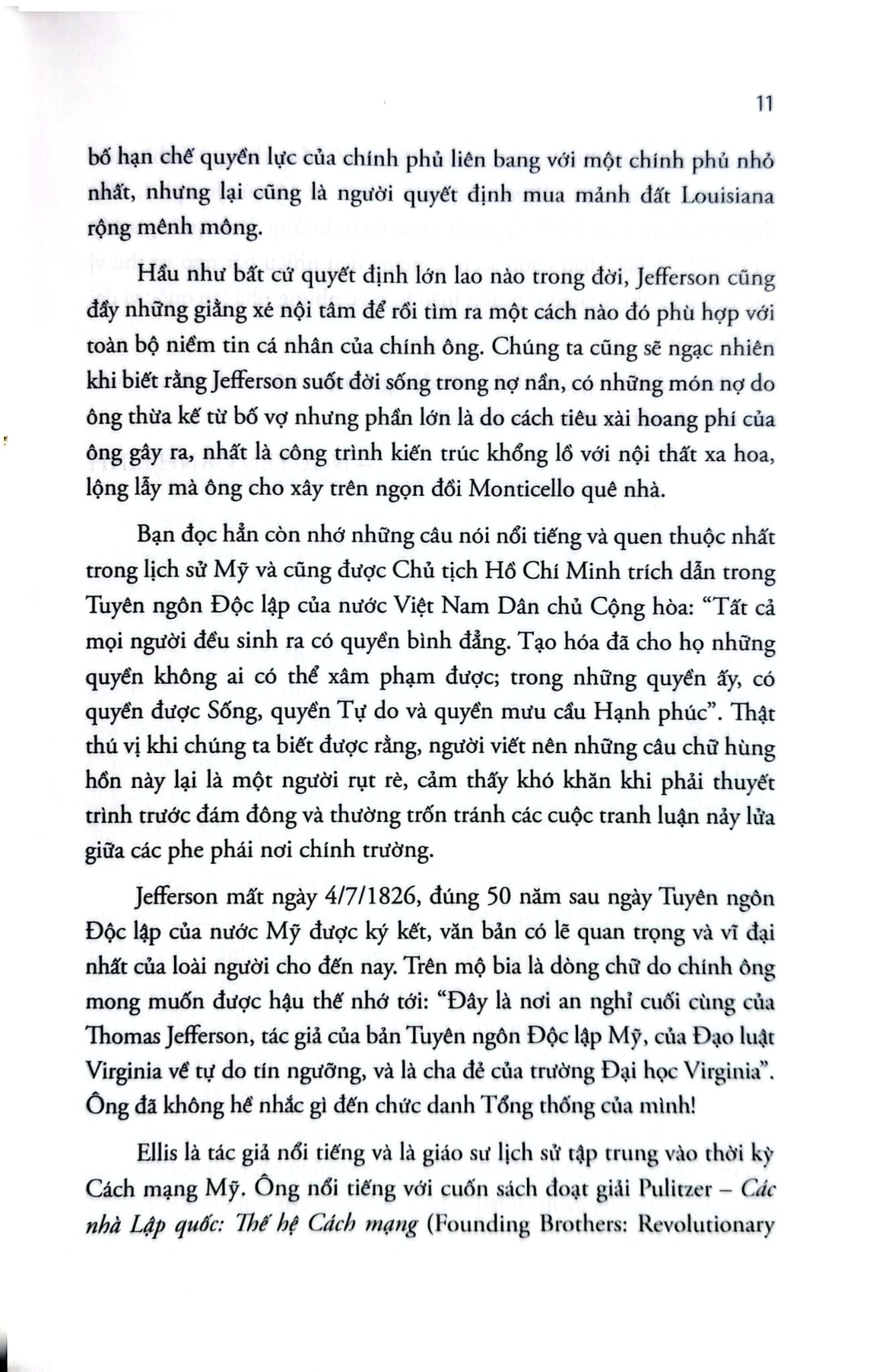 Thomas Jefferson: Nhân Sự Mỹ - Joseph J Ellis