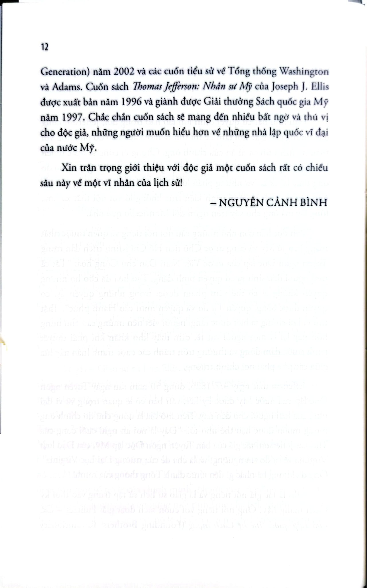 Thomas Jefferson: Nhân Sự Mỹ - Joseph J Ellis