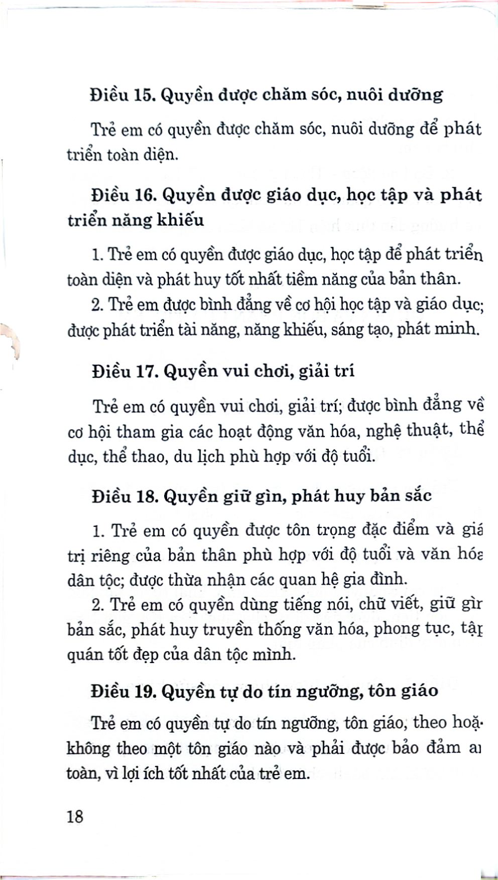 Luật Trẻ Em Năm 2016 (Sửa Đổi, Bổ Sung Năm 2018, 2024, 2025) - Quốc hội