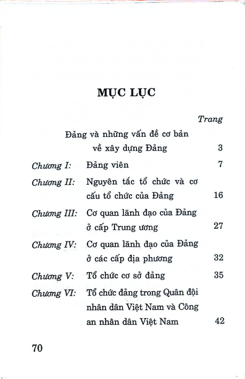 Điều lệ Đảng Cộng sản Việt Nam - NXB Chính Trị Quốc Gia