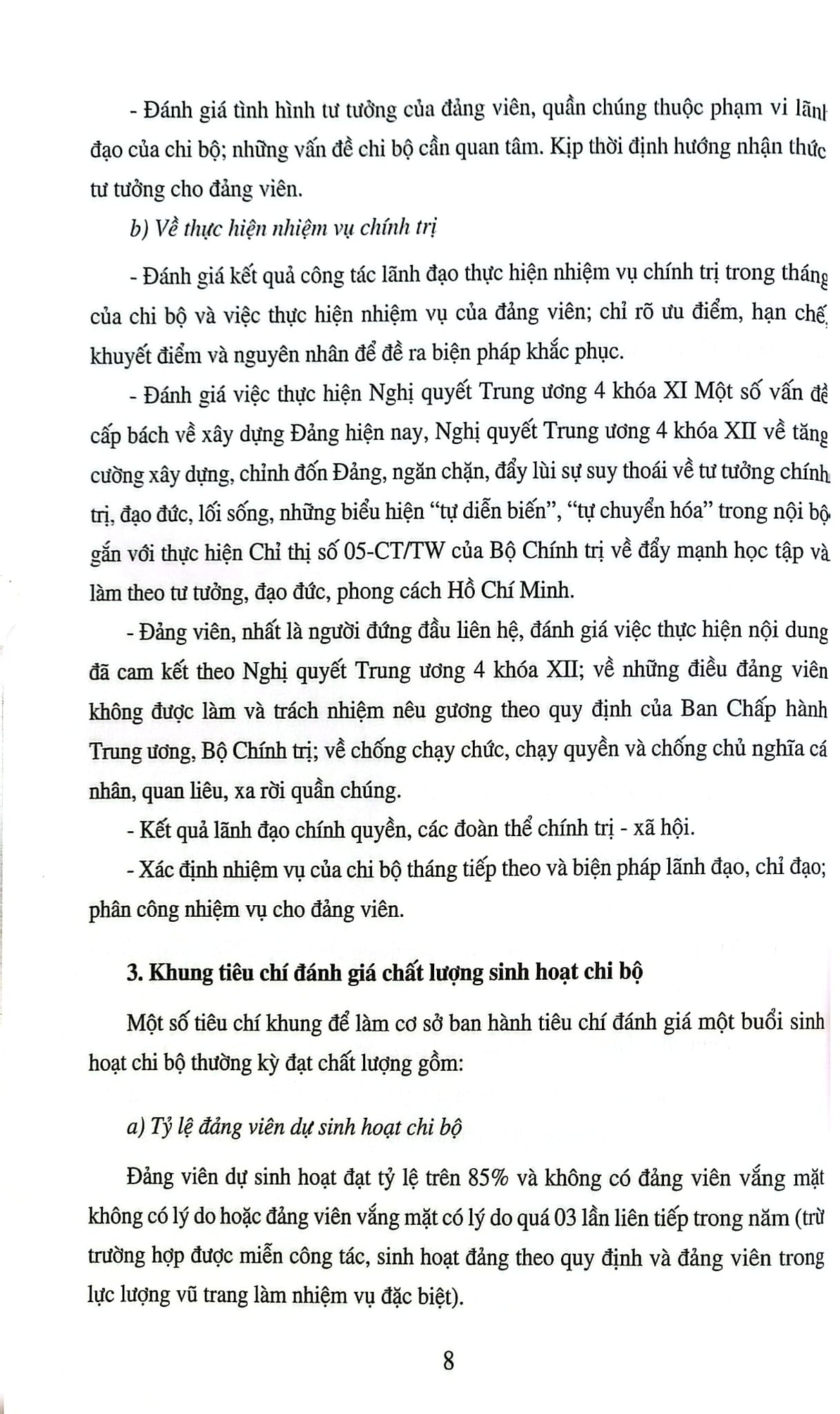 Sổ Ghi Biên Bản Sinh Hoạt Chi Bộ - NXB Chính Trị Quốc Gia
