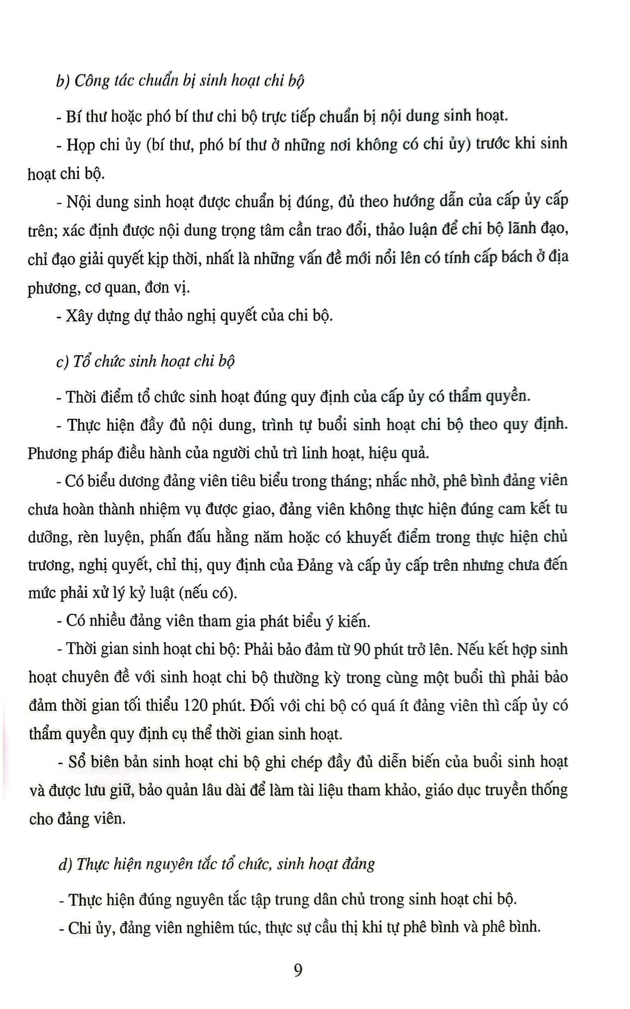 Sổ Ghi Biên Bản Sinh Hoạt Chi Bộ - NXB Chính Trị Quốc Gia