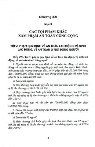  Bình Luận Bộ Luật Hình Sự Năm 2015 - Phần Thứ Hai - Các Tội Phạm Chương XXI - Mục 3: Các Tội Phạm Khác Xâm Phạm An Toàn Công Cộng; Mục 4: Các Tội Phạm Khác Xâm Phạm Trật Tự Công Cộng - Đinh Văn Quế 