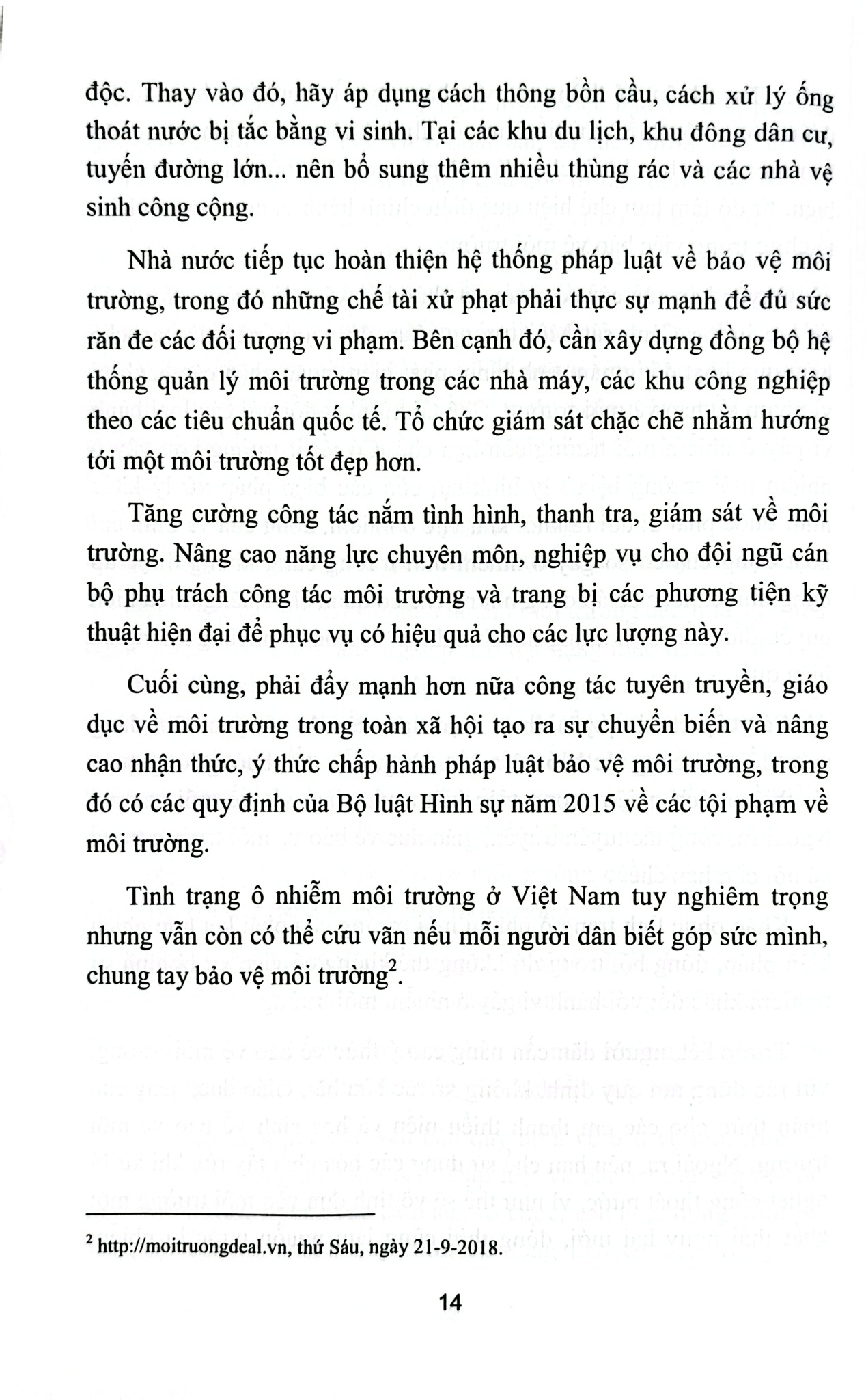 Bình Luận Bộ Luật Hình Sự Năm 2015 - Phần Thứ Hai - Các Tội Phạm Chương XIX -  Các Tội Phạm Về Môi Trường (NXBLĐ) - Đinh Văn Quế
