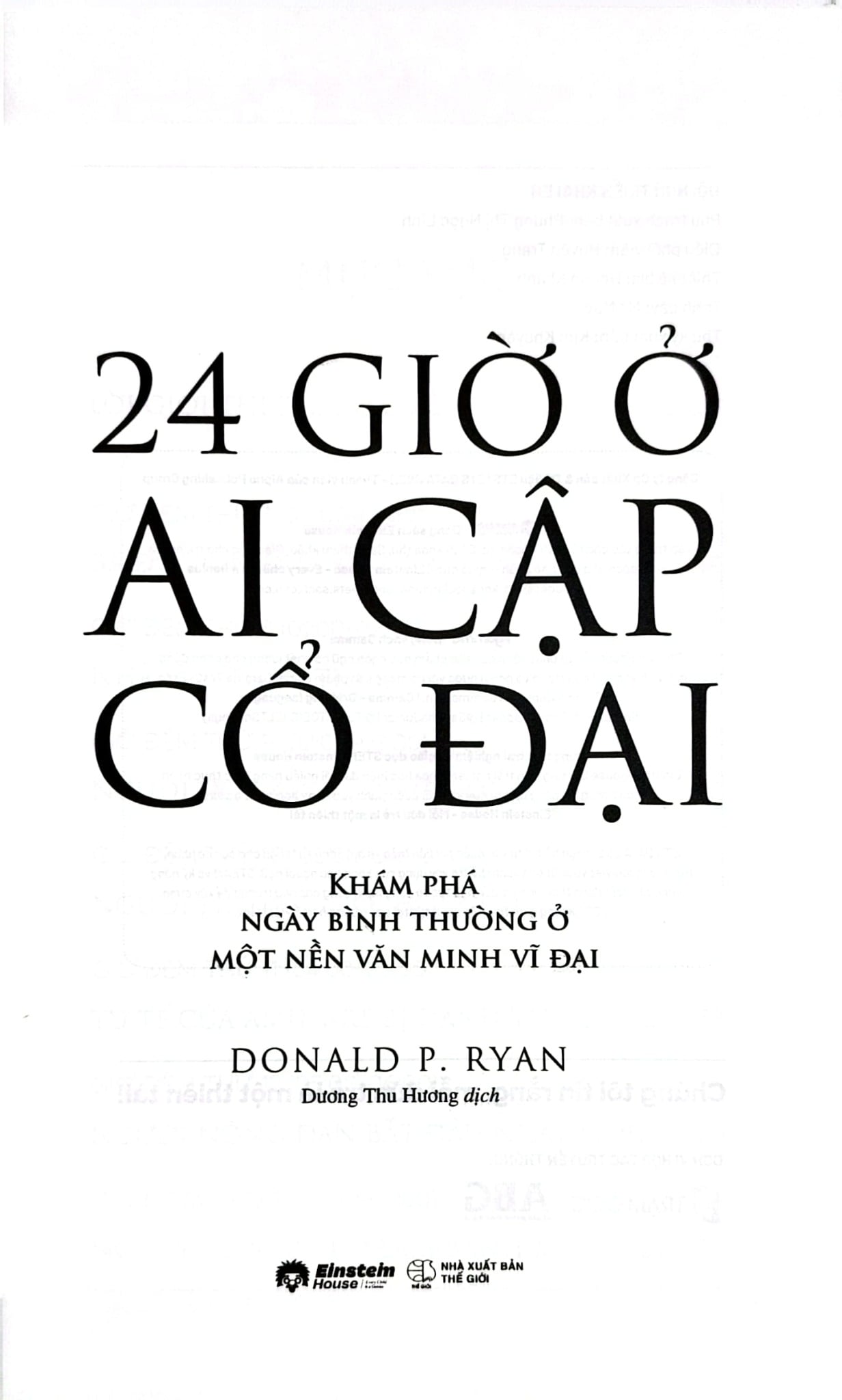 24 Giờ Ở Ai Cập Cổ Đại - Donald P. Ryan