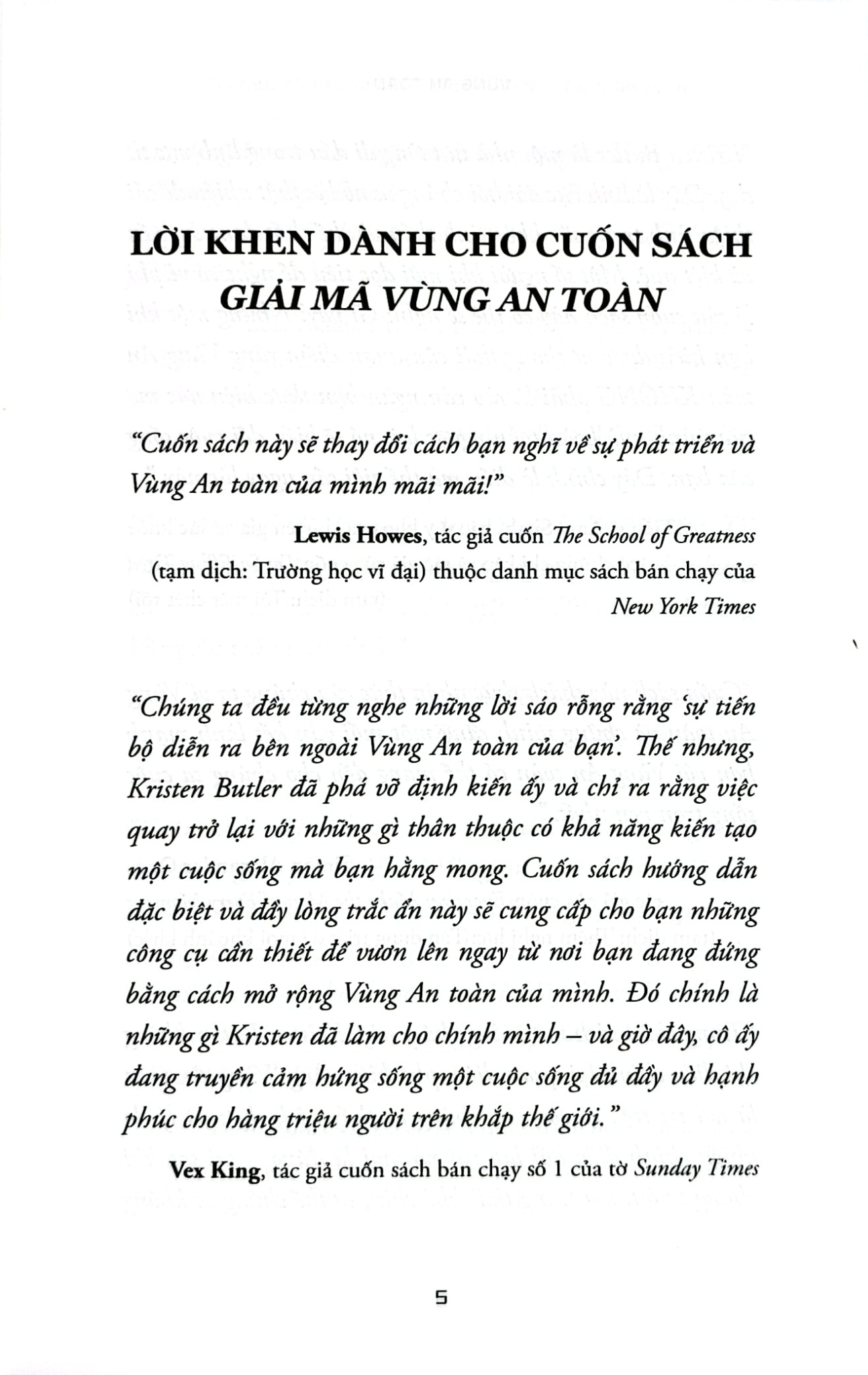 Giải Mã Vùng An Toàn - Đòn Bẩy Để Làm Ít Hưởng Nhiều - Kristen Butler