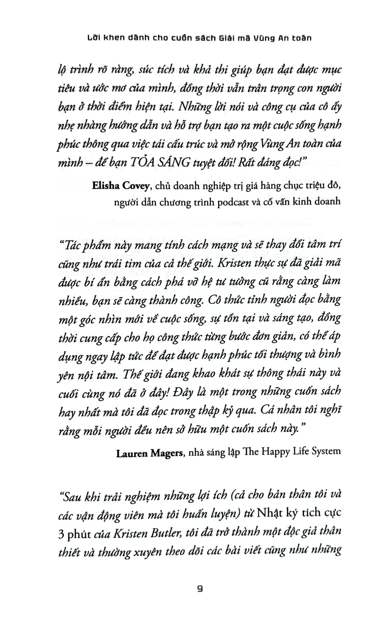 Giải Mã Vùng An Toàn - Đòn Bẩy Để Làm Ít Hưởng Nhiều - Kristen Butler