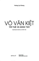 Võ Văn Kiệt - Trí Tuệ Và Sáng Tạo - 
 
Hoàng Lại Giang