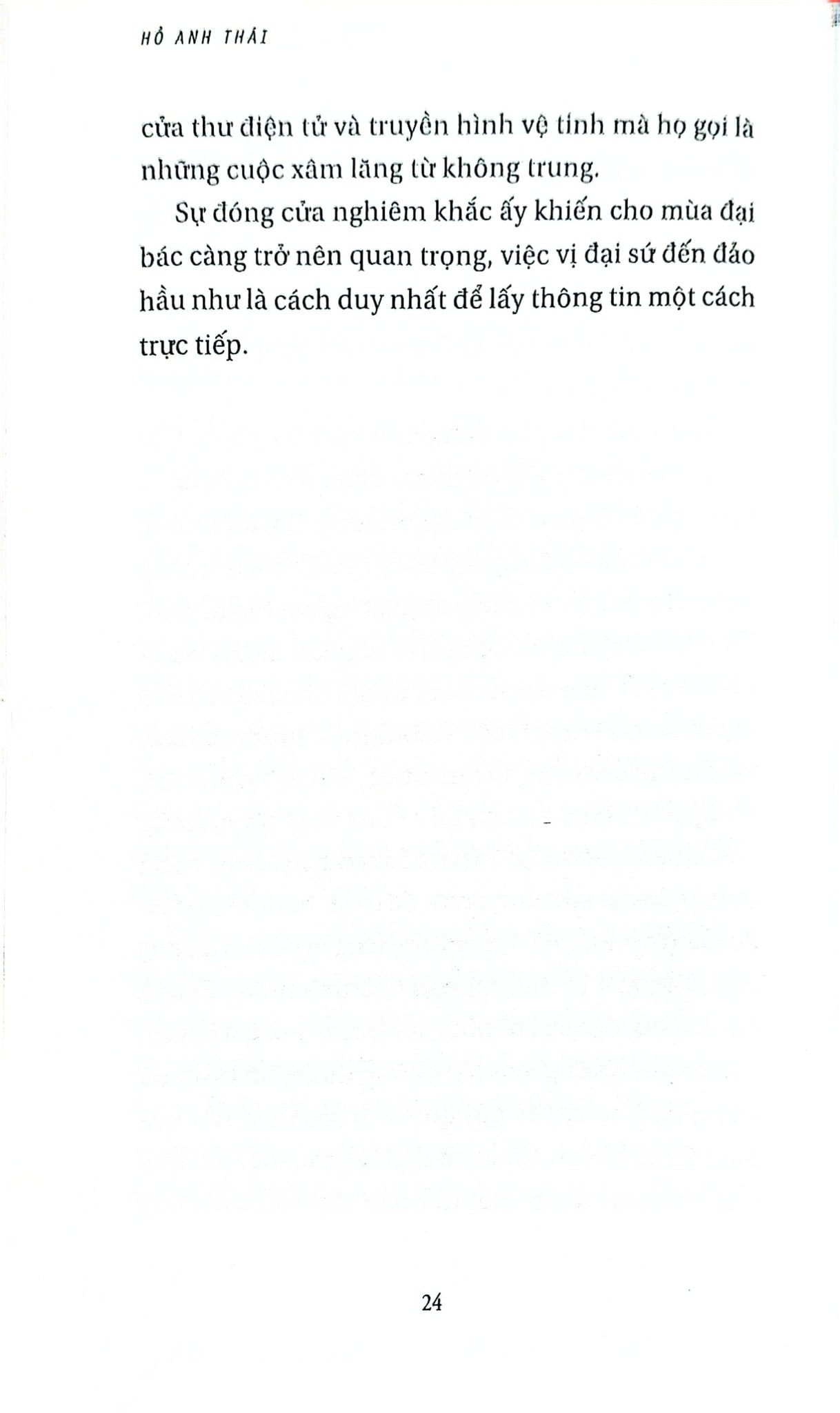 Dấu Về Gió Xóa - Hồ Anh Thái