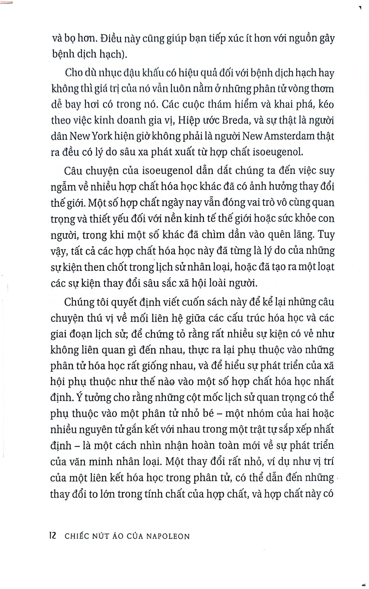 Chiếc Nút Áo Của Napoleon - 17 Phân Tử Thay Đổi Lịch Sử - Penny Le Couteur, Jay Burreson