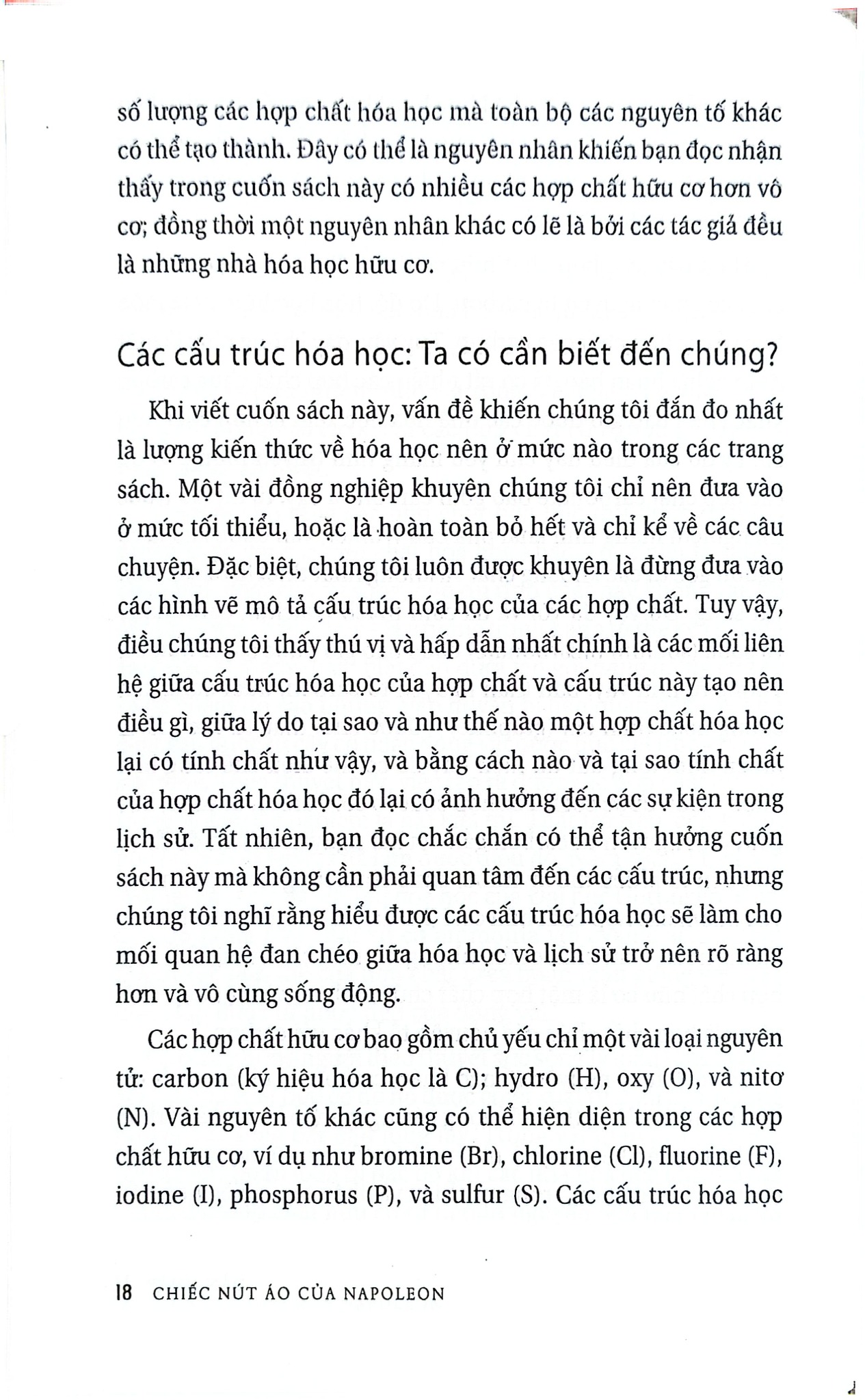 Chiếc Nút Áo Của Napoleon - 17 Phân Tử Thay Đổi Lịch Sử - Penny Le Couteur, Jay Burreson