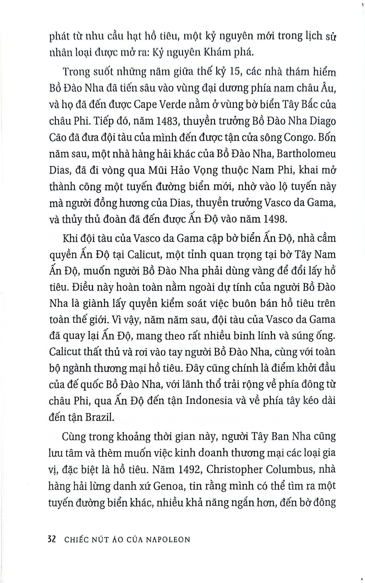 Chiếc Nút Áo Của Napoleon - 17 Phân Tử Thay Đổi Lịch Sử - Penny Le Couteur, Jay Burreson
