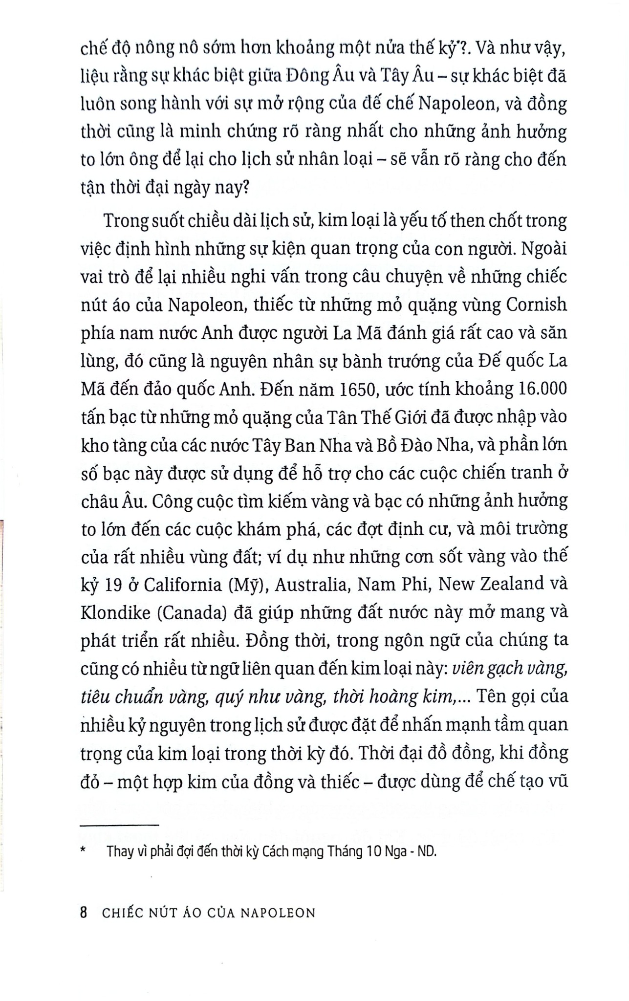 Chiếc Nút Áo Của Napoleon - 17 Phân Tử Thay Đổi Lịch Sử - Penny Le Couteur, Jay Burreson