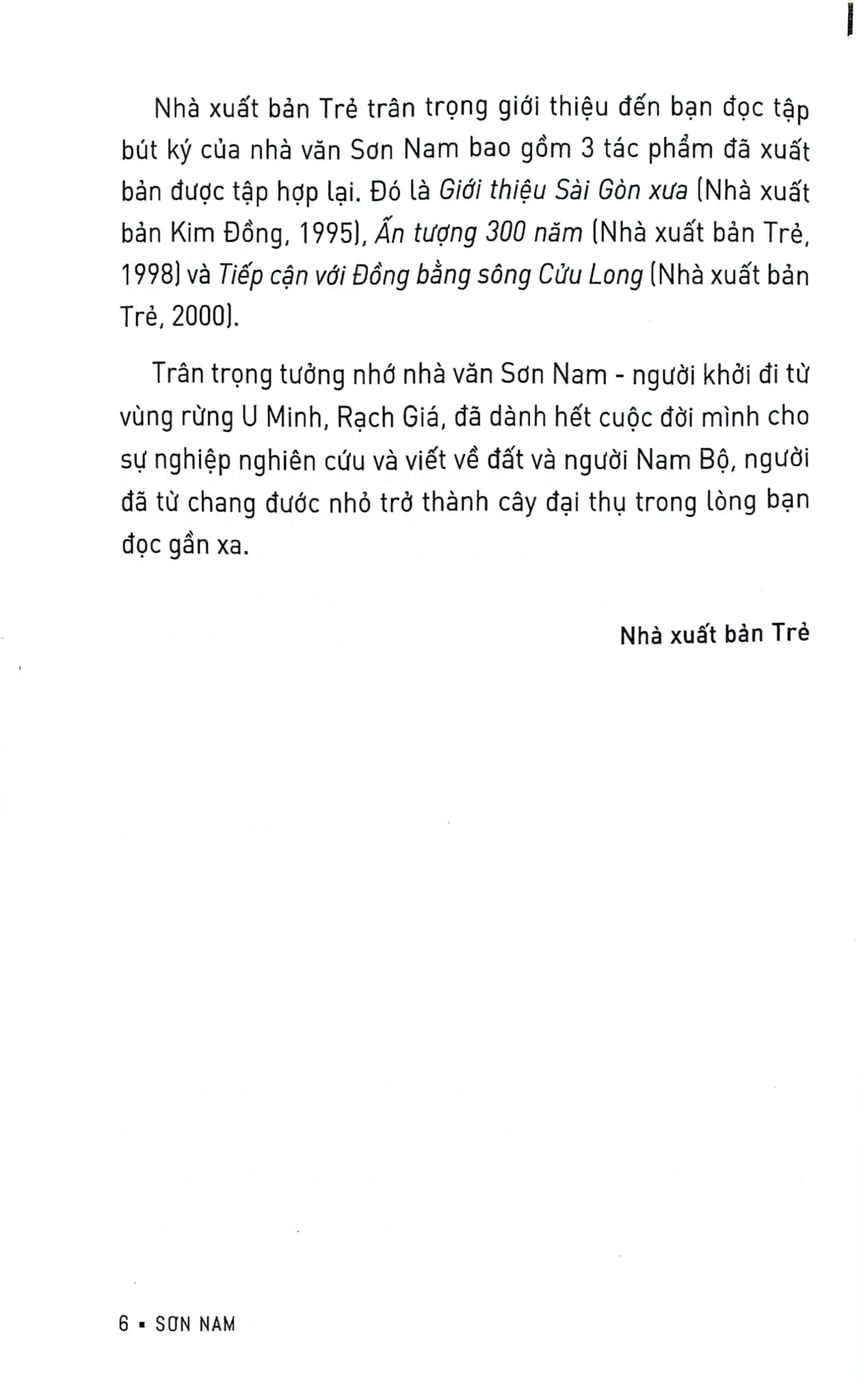 Giới Thiệu Sài Gòn Xưa - Ấn Tượng 300 Năm - Tiếp Cận Với Đồng Bằng Sông Cửu Long - Sơn Nam