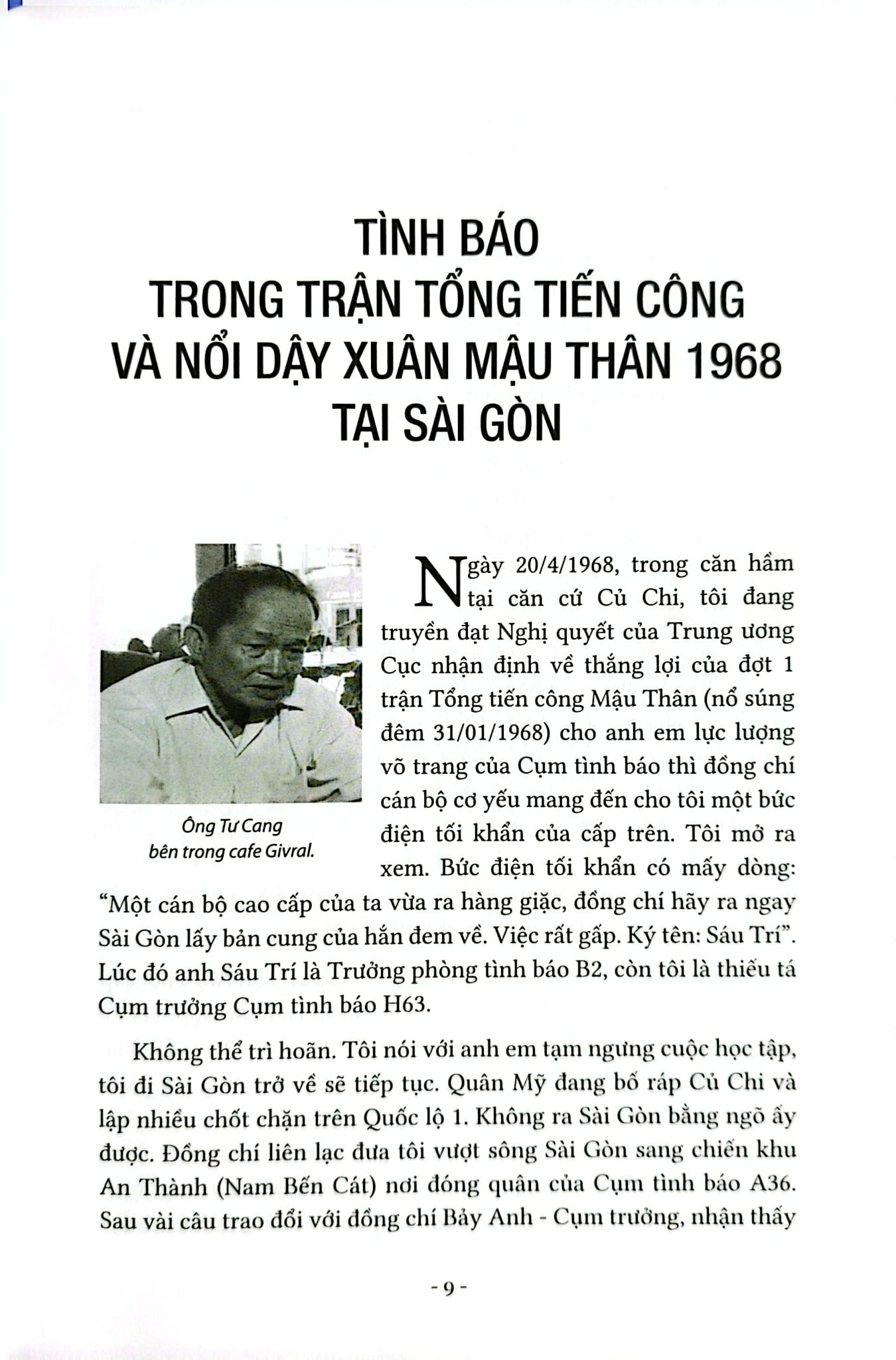 Combo 2 Quyển Sài Gòn - Xuân Mậu Thân 1968 + Tình Báo Kể Chuyện - Nguyễn Văn Tàu