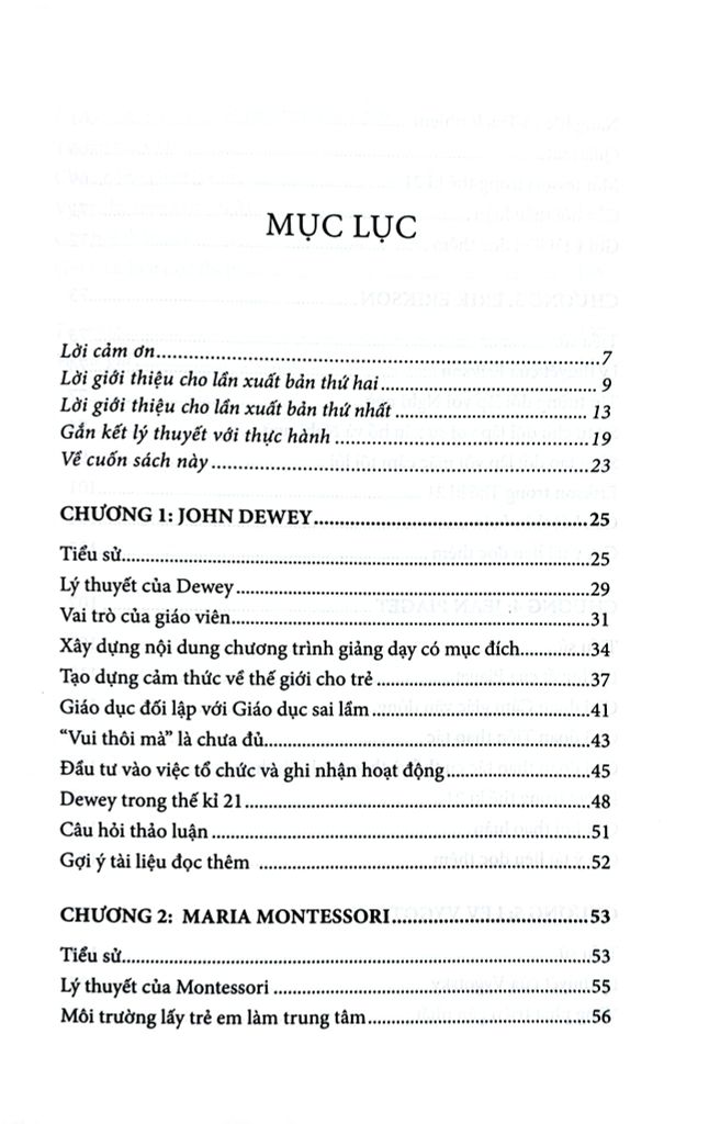 Các Lý Thuyết Về Trẻ Em Của Dewey, Montessori, Erikson, Piaget Và Vygotsky - Carol Garhart Mooney