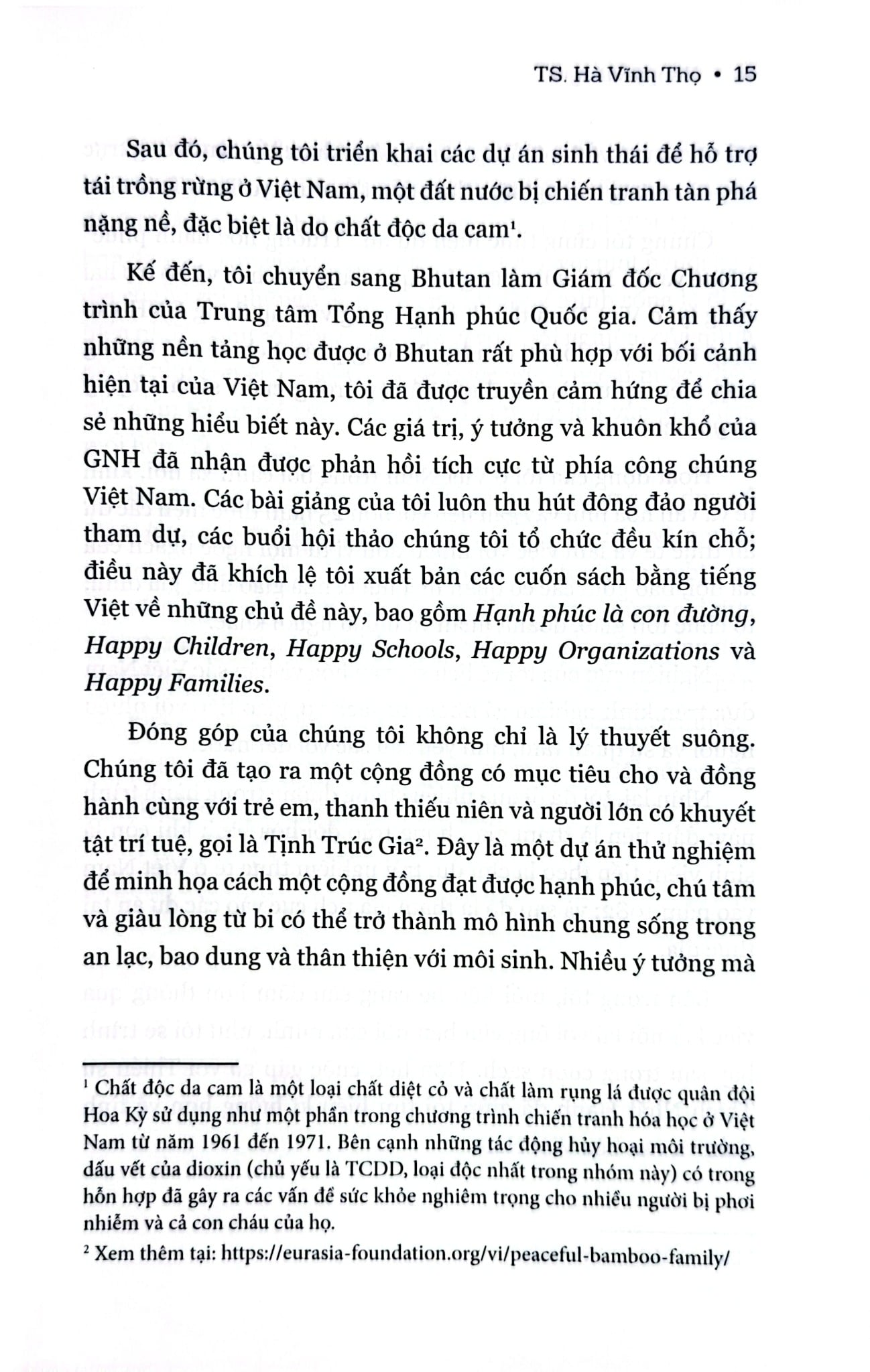 Happy Village - Cội Nguồn An Lạc - Lối Đến Những Ngôi Làng Hạnh Phúc - GS Hà Vĩnh Thọ