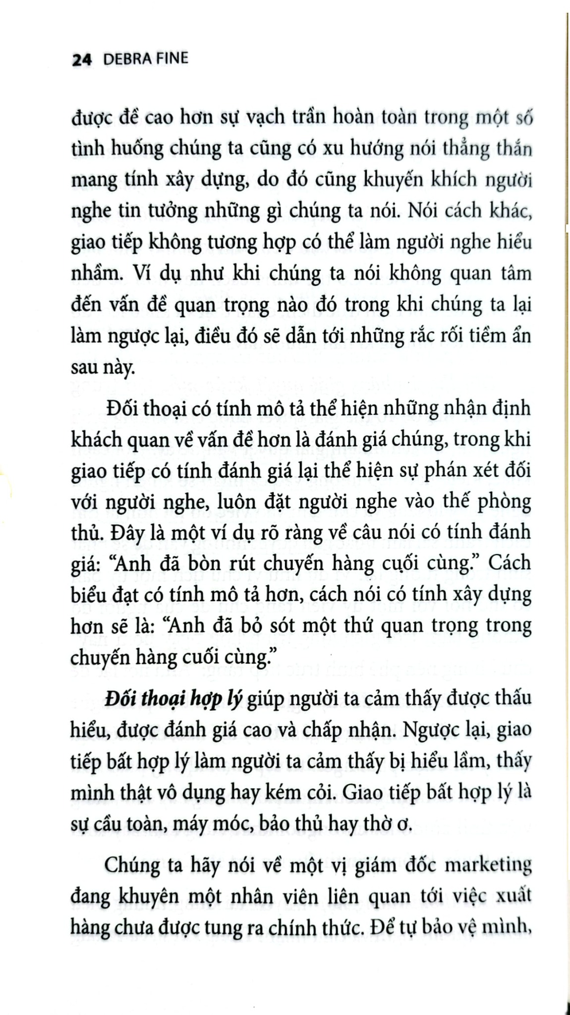 The Fine Art Of The Big Talk - Bí Quyết Chinh Phục Khách Hàng, Thuyết Trình Thành Công Và Giải Quyết Mâu Thuẩn Trong Công Việc - Debra Fine