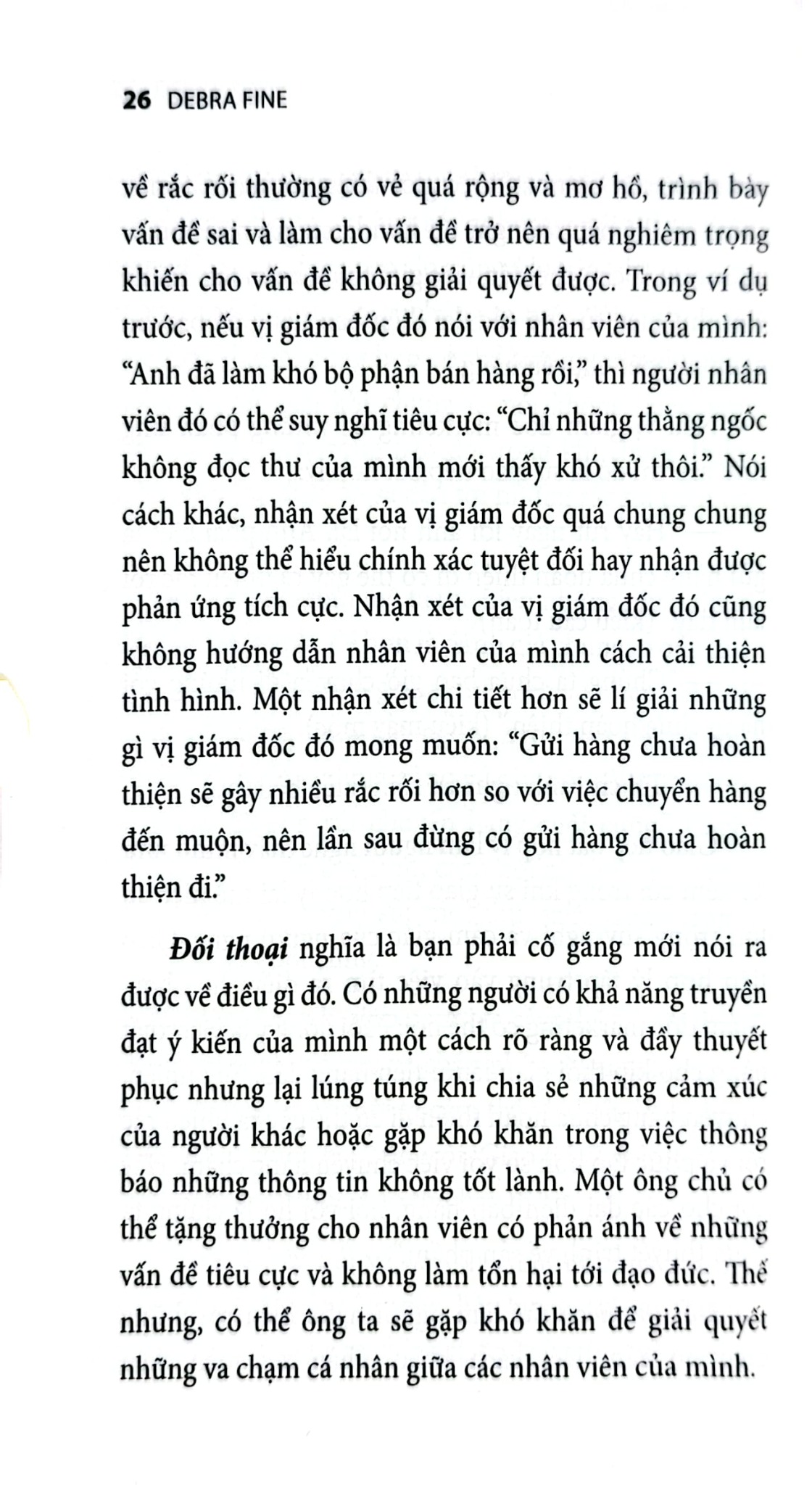 The Fine Art Of The Big Talk - Bí Quyết Chinh Phục Khách Hàng, Thuyết Trình Thành Công Và Giải Quyết Mâu Thuẩn Trong Công Việc - Debra Fine