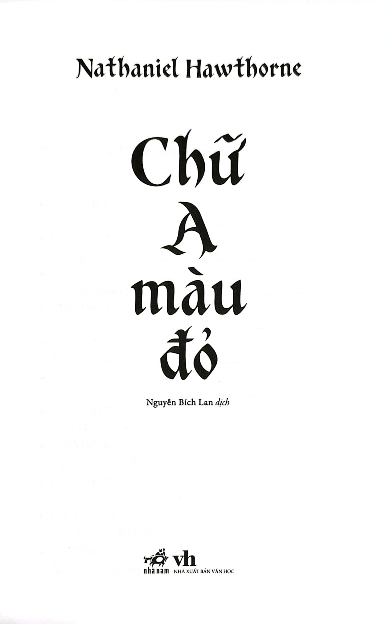 Chữ A Màu Đỏ -  Nathailie Hawthorne