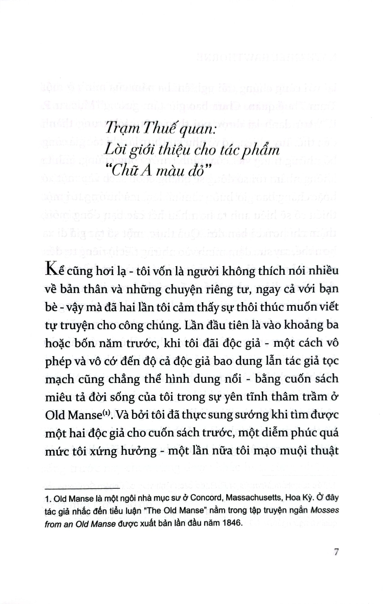 Chữ A Màu Đỏ -  Nathailie Hawthorne